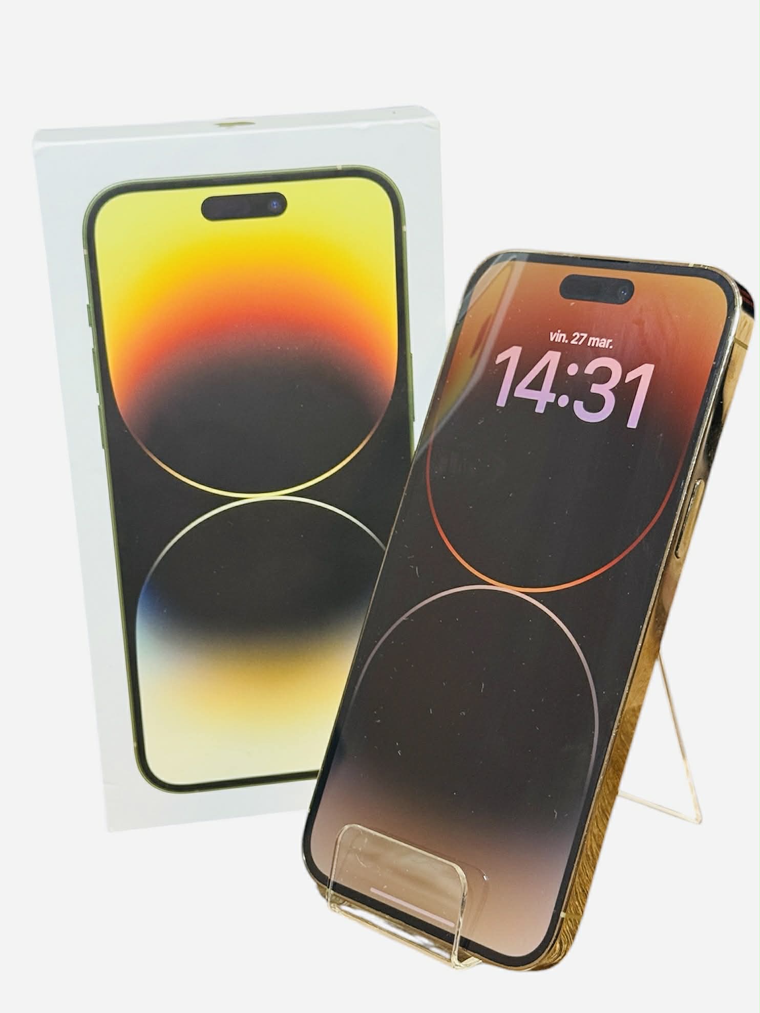 iPhone 14 Pro Max Gold 128GB – Stare Excelentă, Pachet Complet