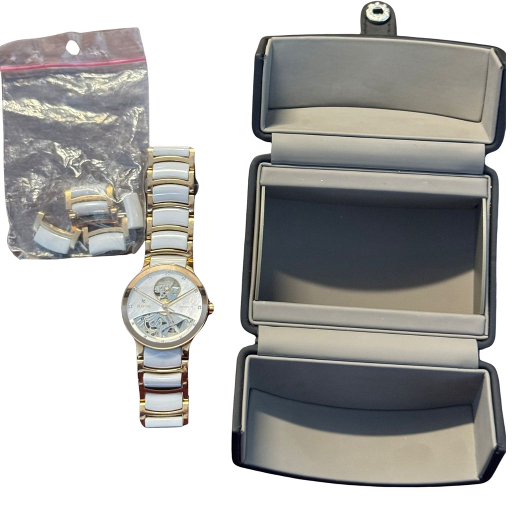 Ceas Dama Rado Centrix Open Heart cu 7 Diamante, Automatic