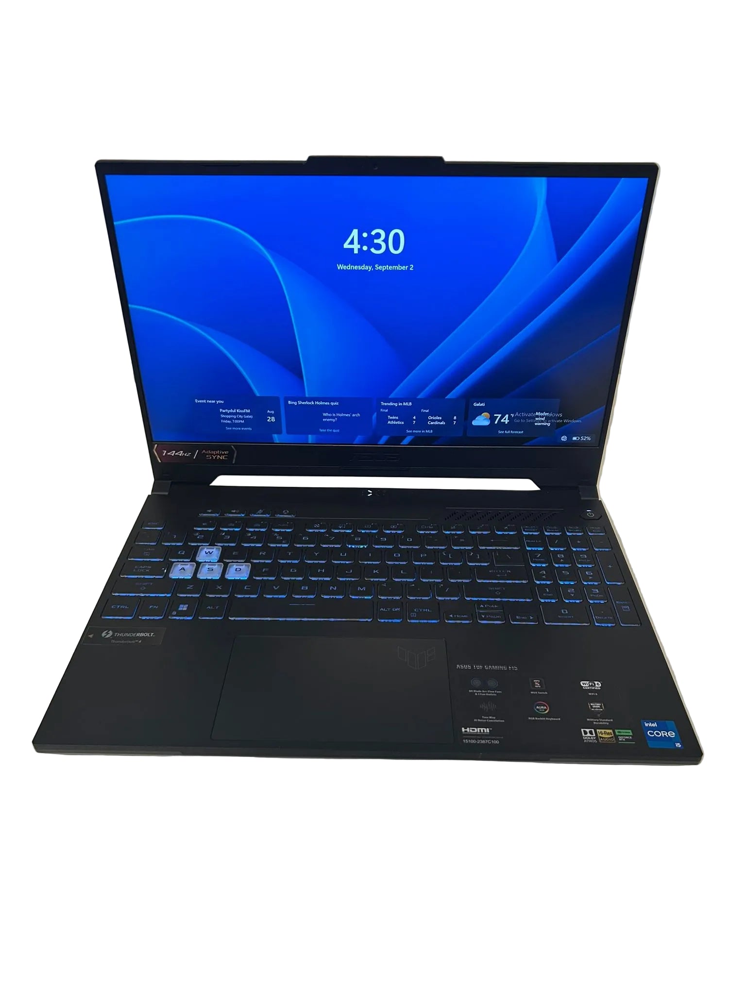 ASUS TUF Gaming F15 FX507Z – Intel Core i5 – 4GB – 512GB SSD – Negru – FullBox – Ca Nou