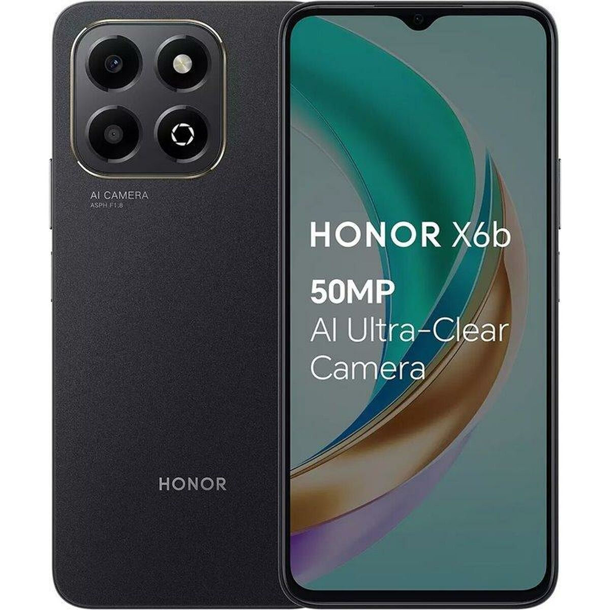 HONOR X6b Black 128GB – Smartphone Android Elegant și Accesibil