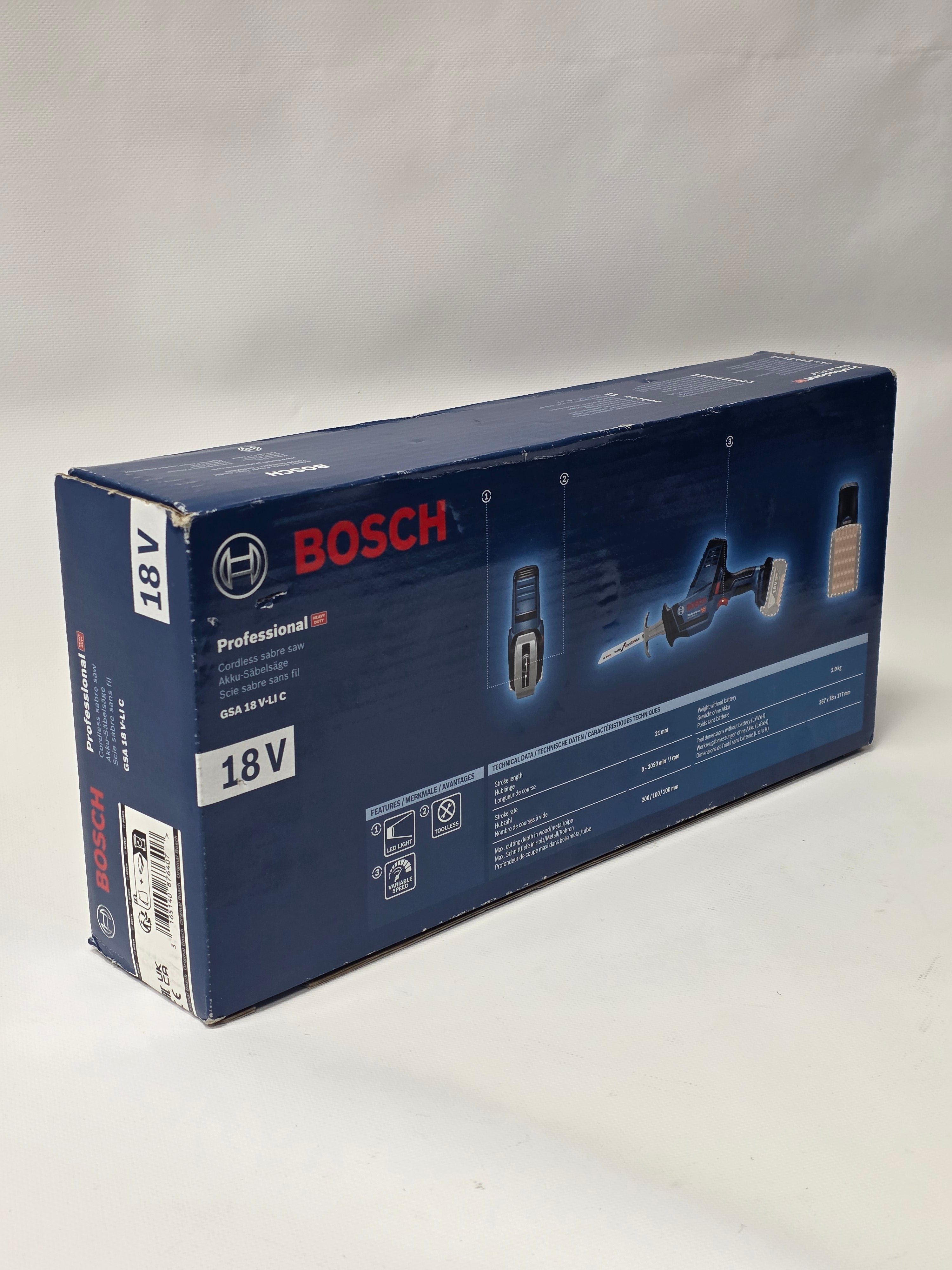 Bosch GSA 18V-LI C fierastrau sabie cu acumulator 18 V