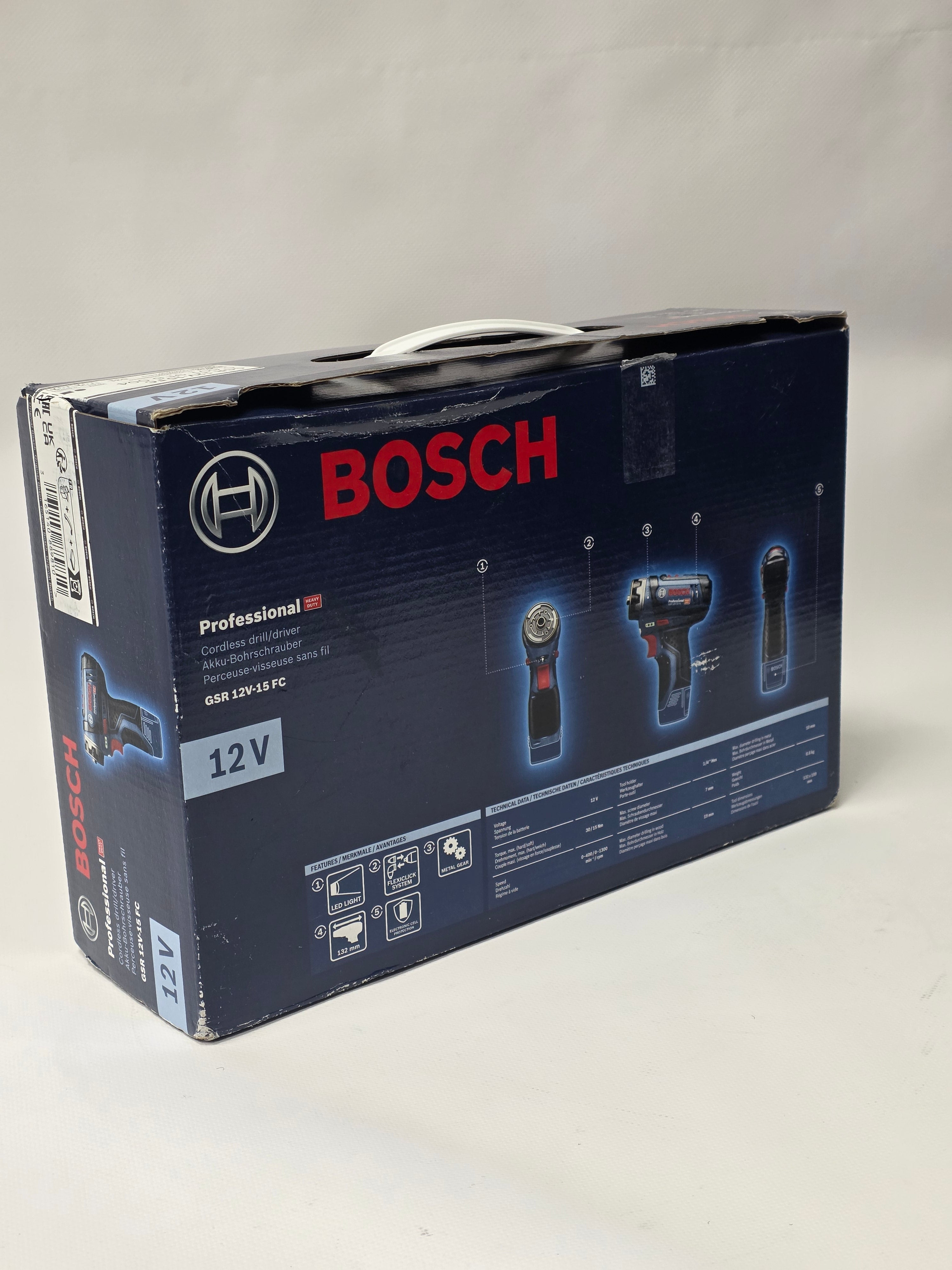 Bosch GSR 12V-35 FC masina de gaurit-insurubat cu mandrina 12 V | 35 Nm | Fara perii | Fara acumulator si incarcator | In cutie de carton original