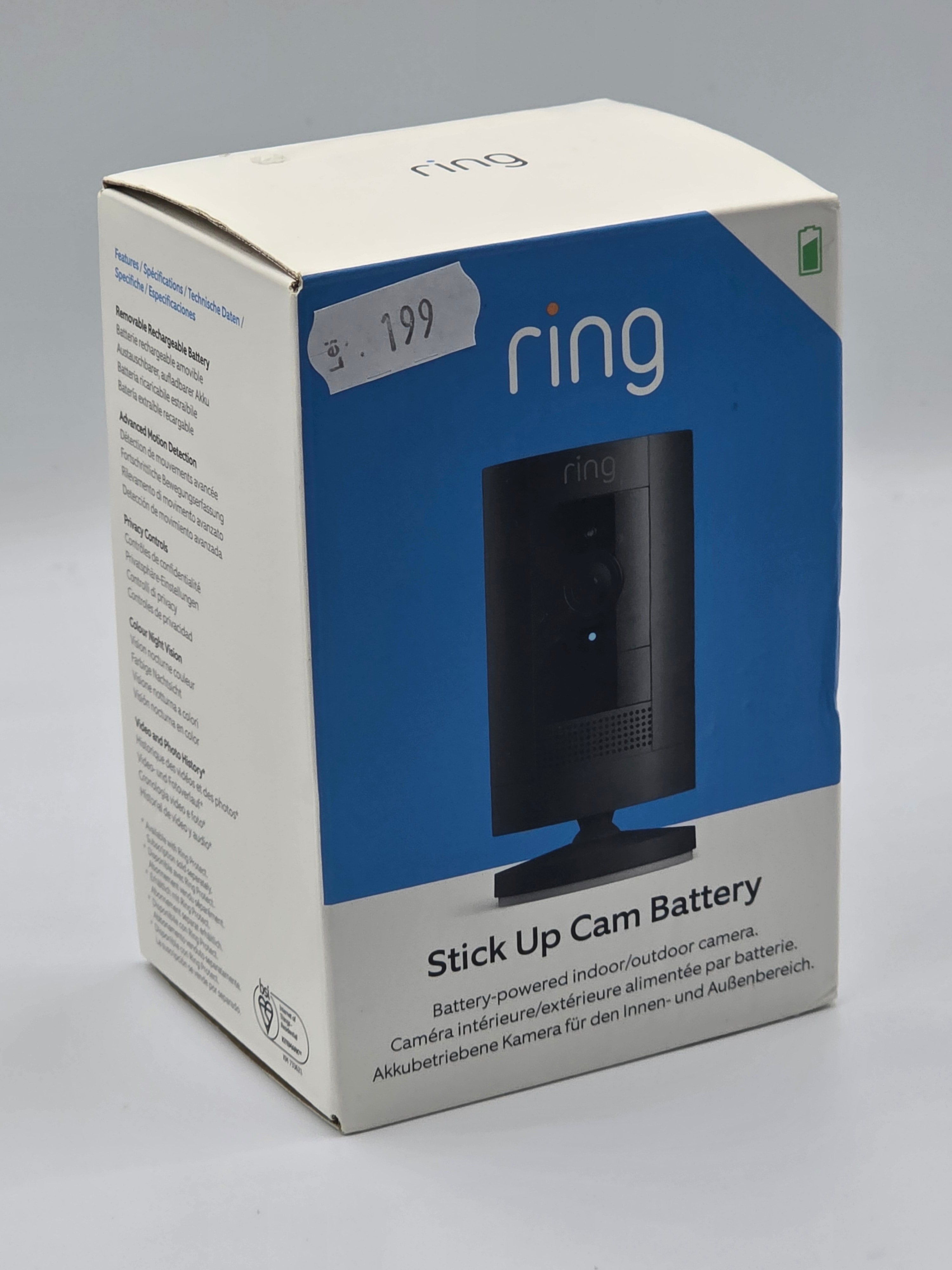 Stick Up Camera RING Nou/Sigilat
