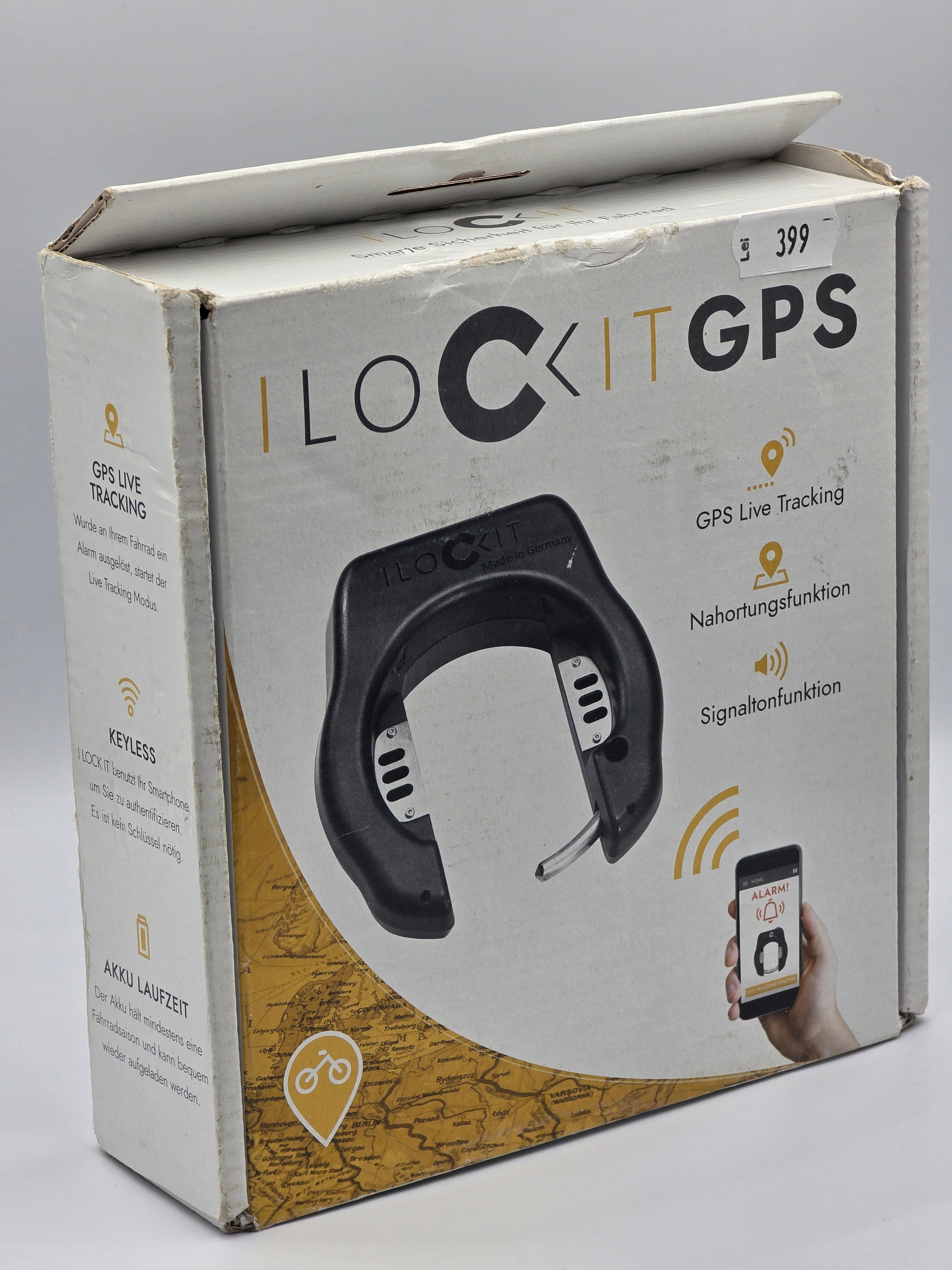 Sistem de blocare a rotilor de bicicleta ILockIT GPS