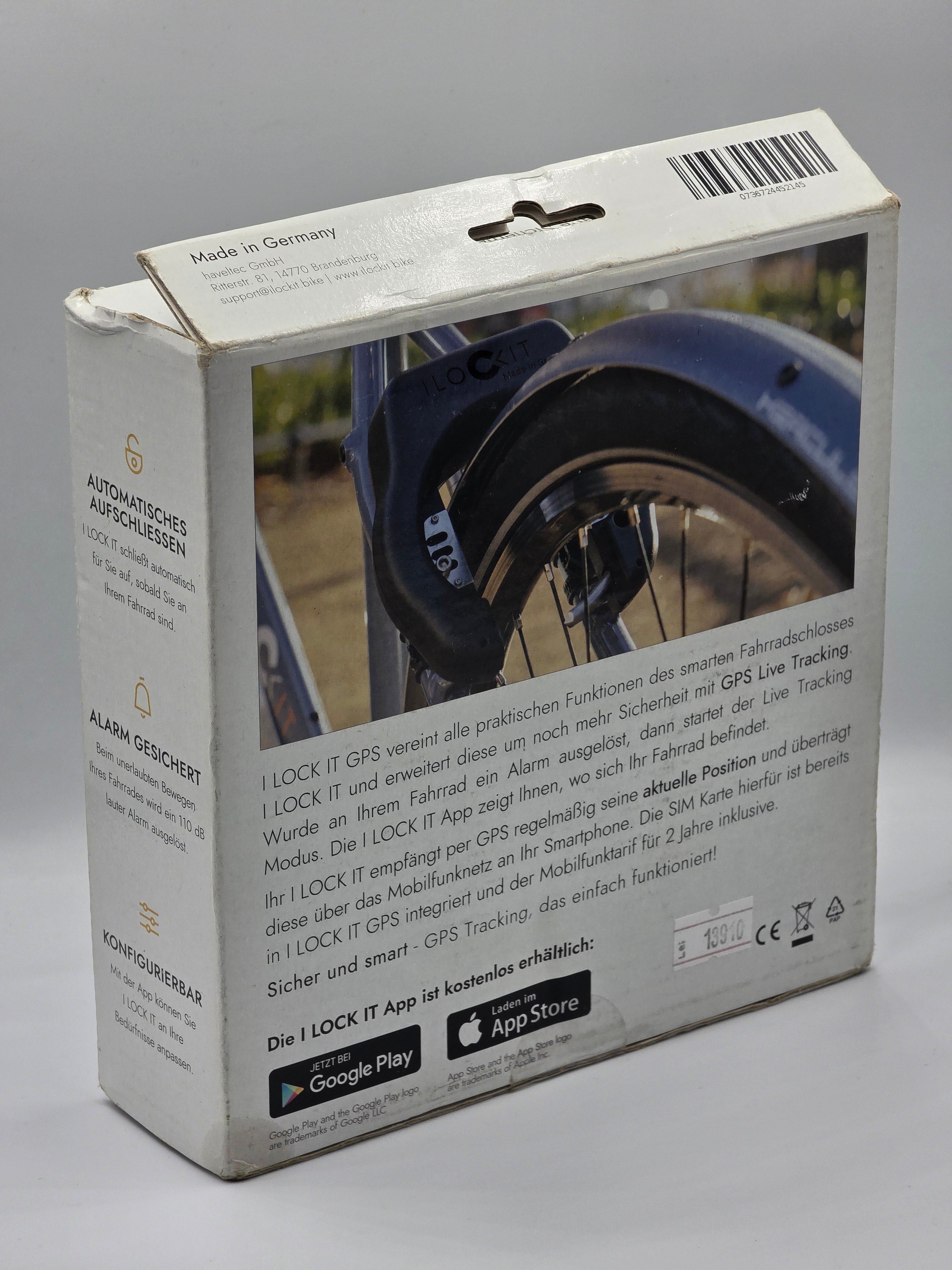 Sistem de blocare a rotilor de bicicleta ILockIT GPS