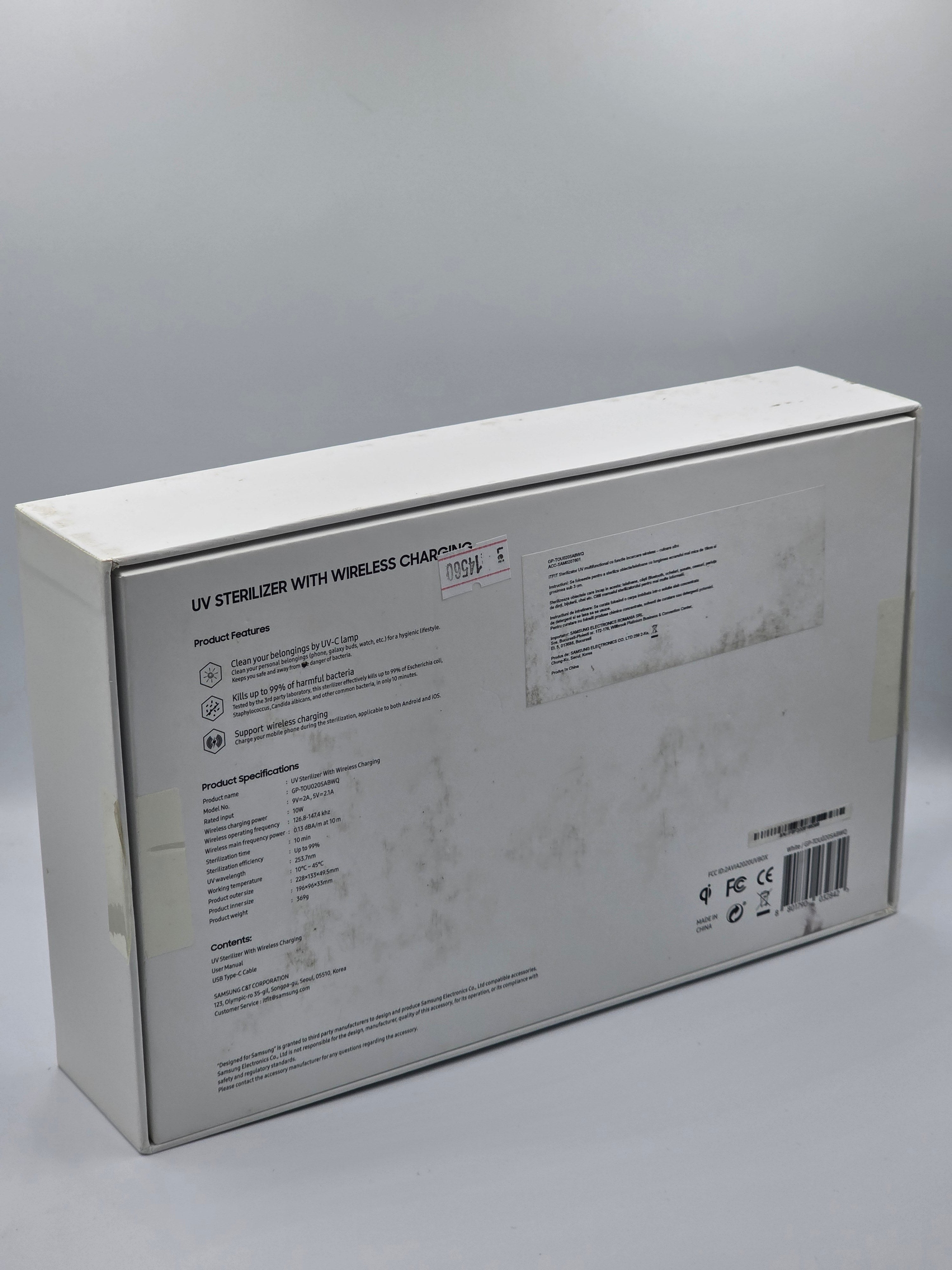 Sterilizator UV cu incarcare Wirless Nou/Sigilat