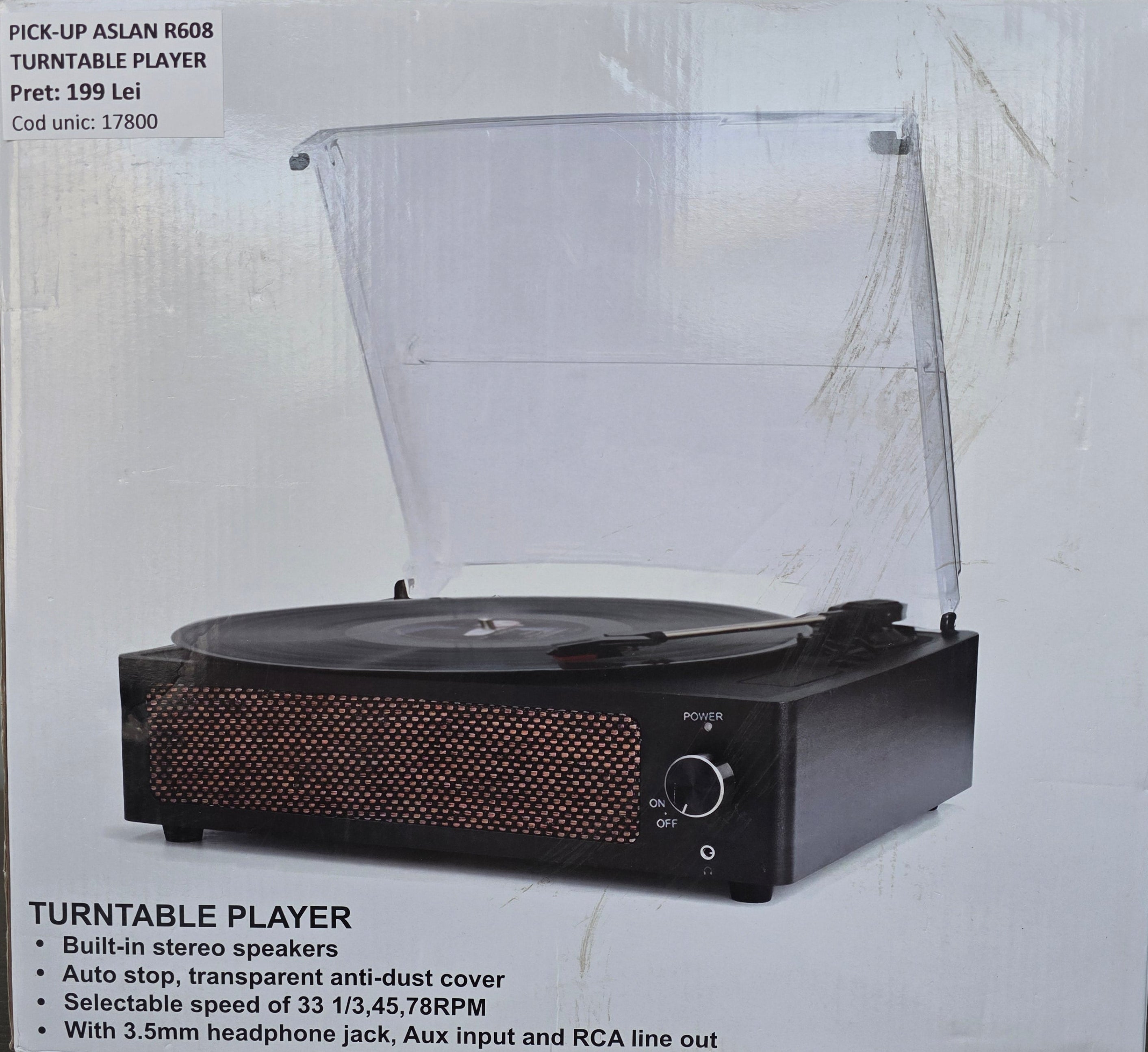 Pick-up Aslan R608 Turntable Player