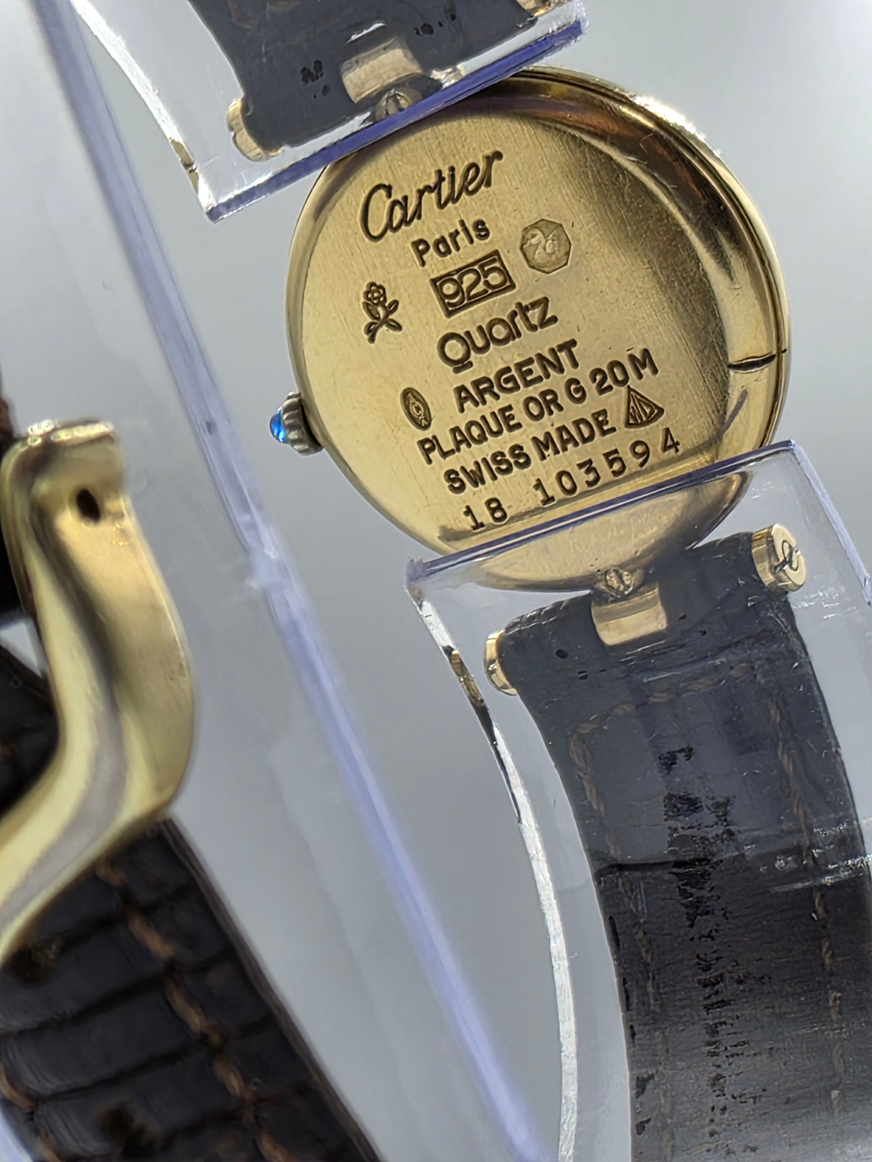 Ceas Dama Cartier Vendome Suflat cu Aur