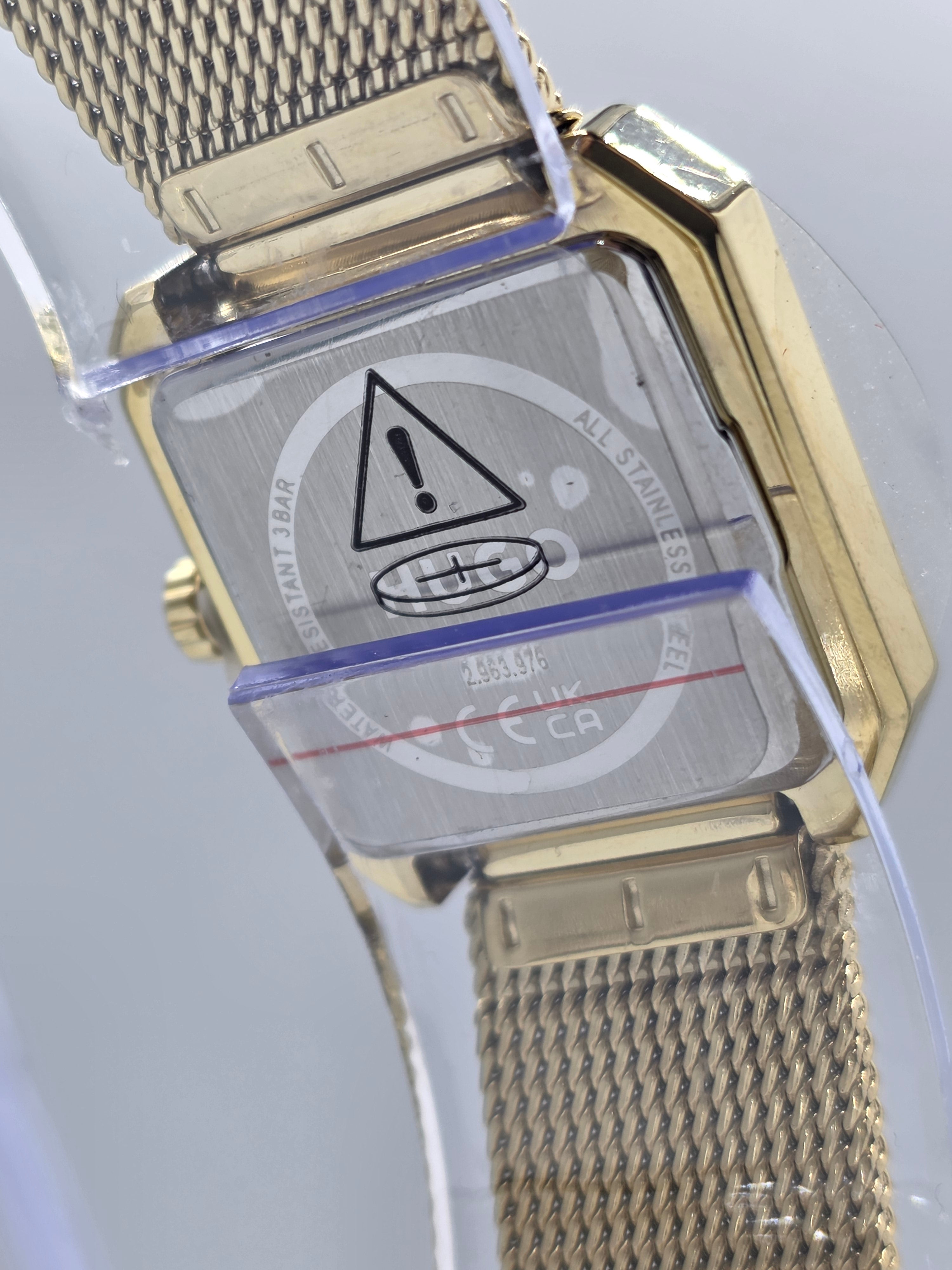 Ceas Dama Hugo Boss Hazel Gold-Tone Square