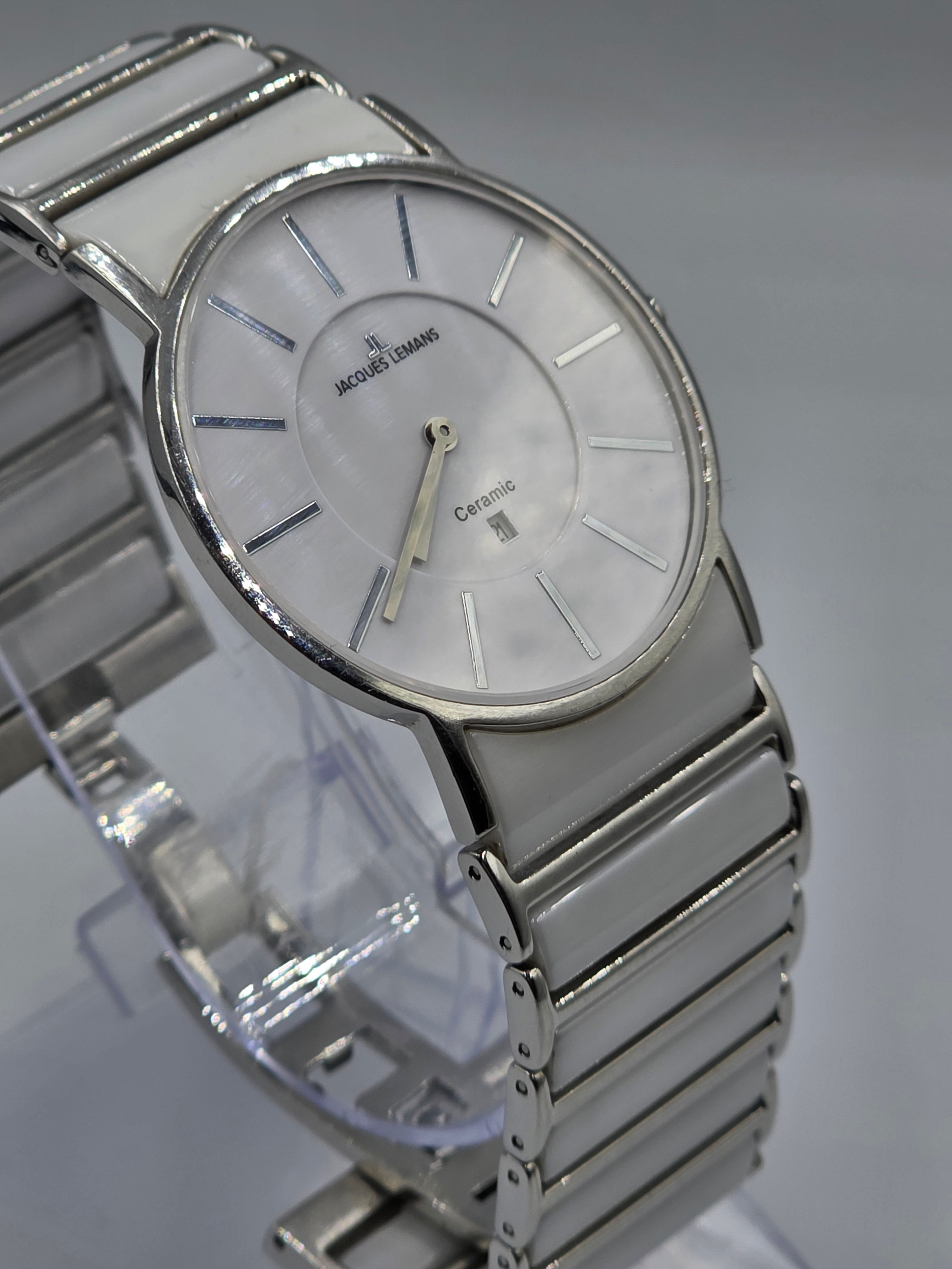 Ceas Unisex Jacques Lemans Alb
