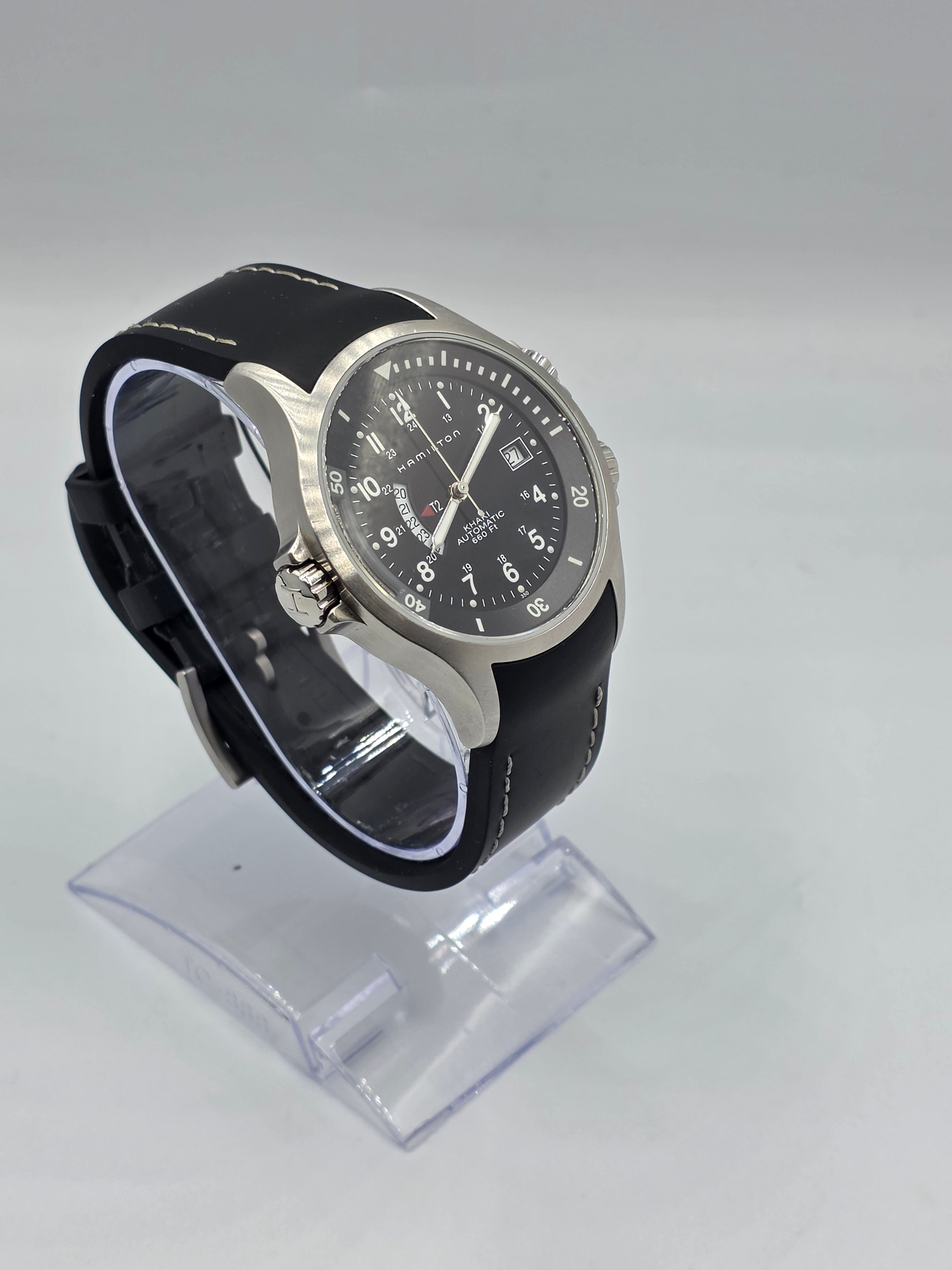 Ceas Barbatesc Hamilton Khaki Navy GMT Automatic