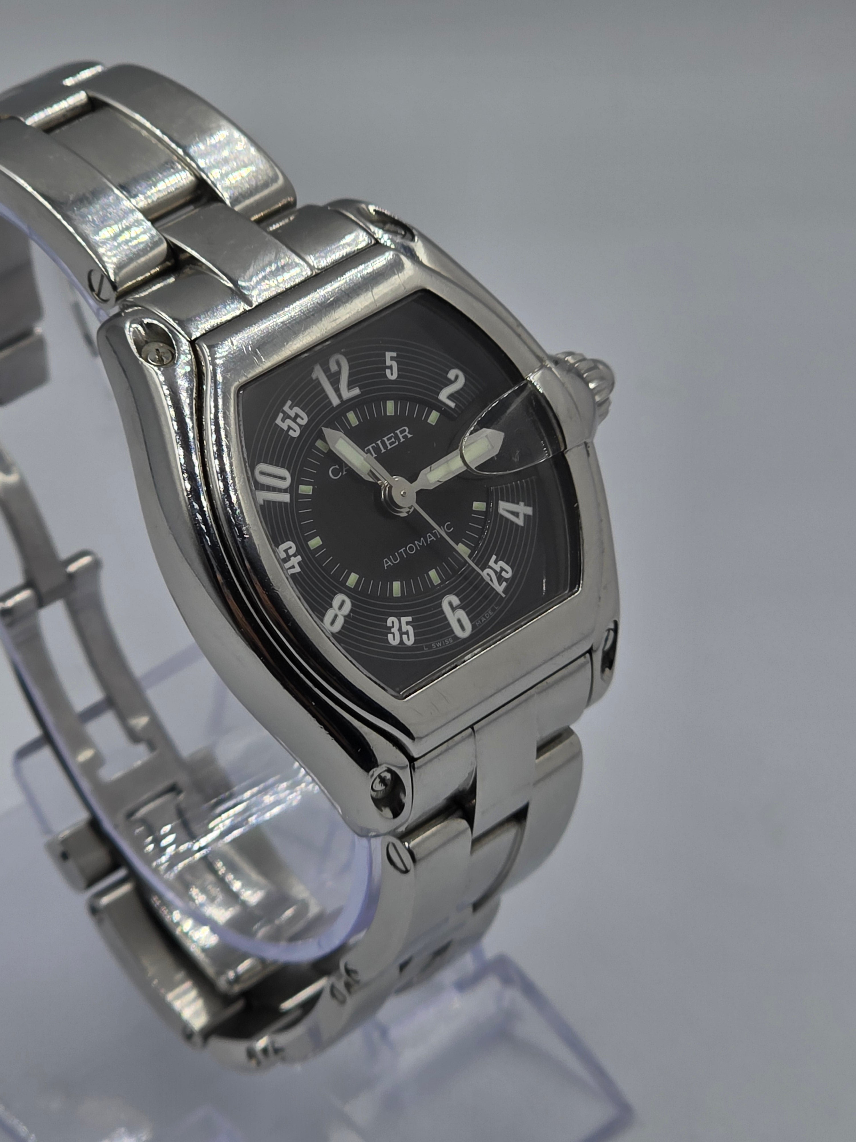 Ceas barbatesc Cartier Roadster Automatic argintiu
