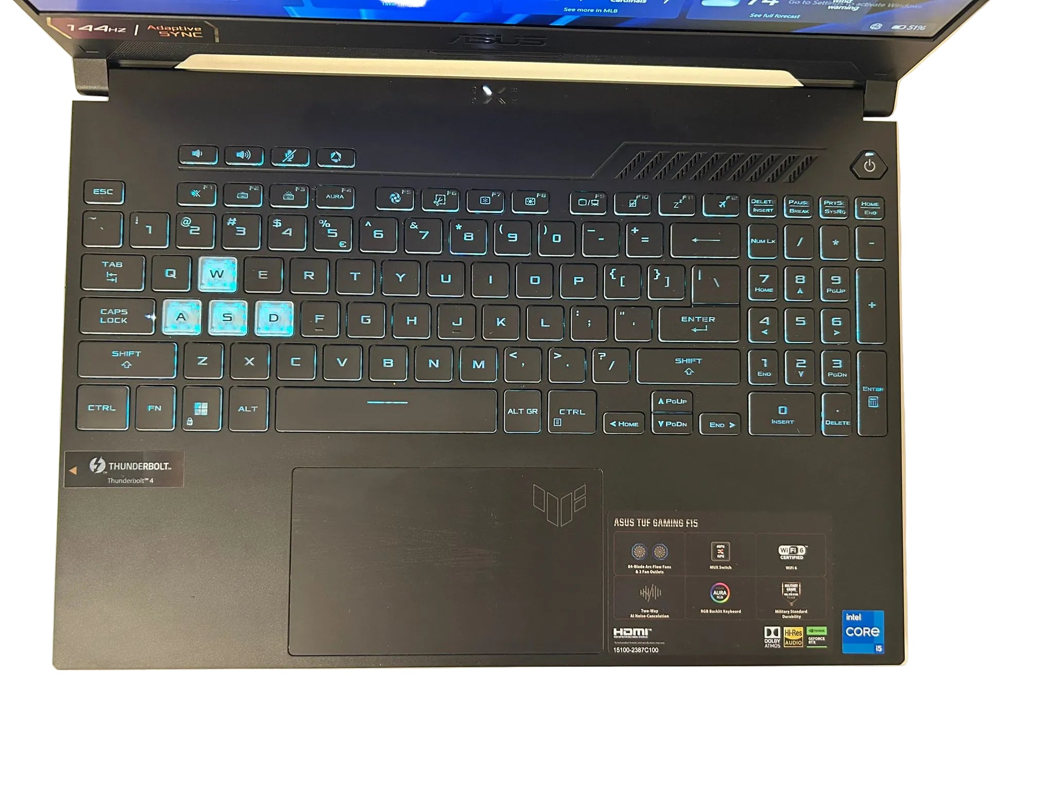 ASUS TUF Gaming F15 FX507Z – Intel Core i5 – 4GB – 512GB SSD – Negru – FullBox – Ca Nou