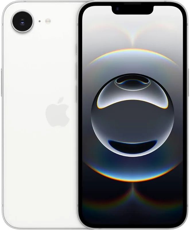 iPhone 16e Alb 128GB – Baterie 100% – 80 Cicluri