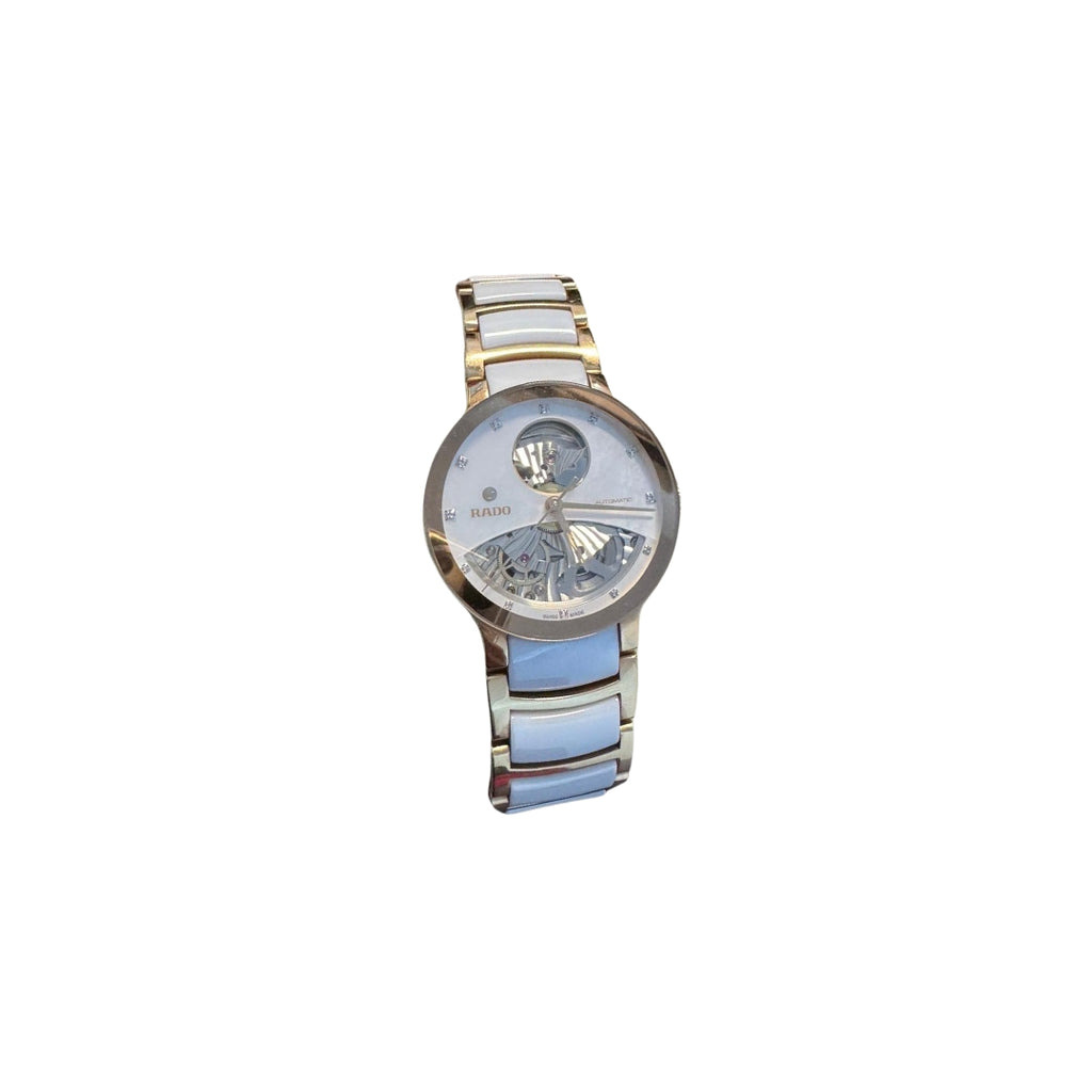 Ceas Dama Rado Centrix Open Heart cu 7 Diamante, Automatic