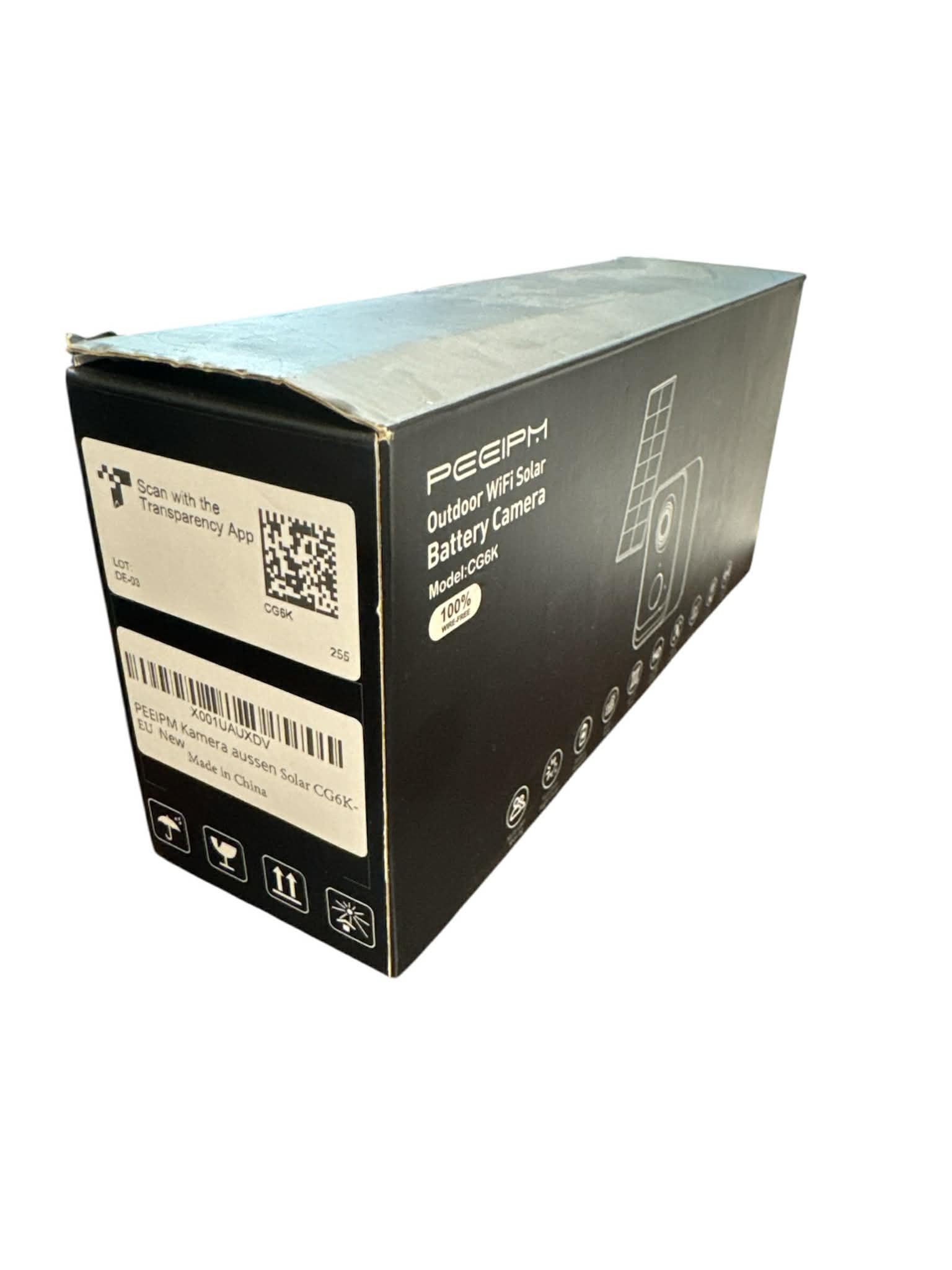 Peeipm Outdoor WiFi Solar Battery Camera Model CG6K Full HD