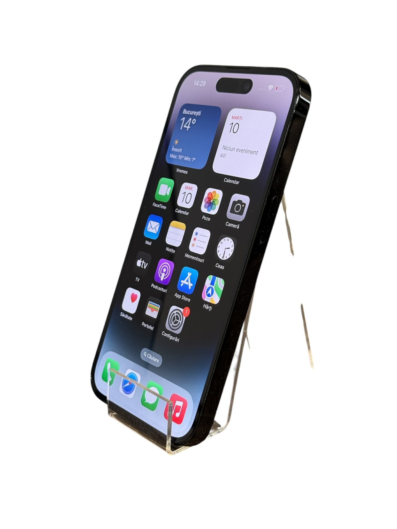 Apple iPhone 14 Pro 128GB Space Black (Negru) – Stare Excelentă