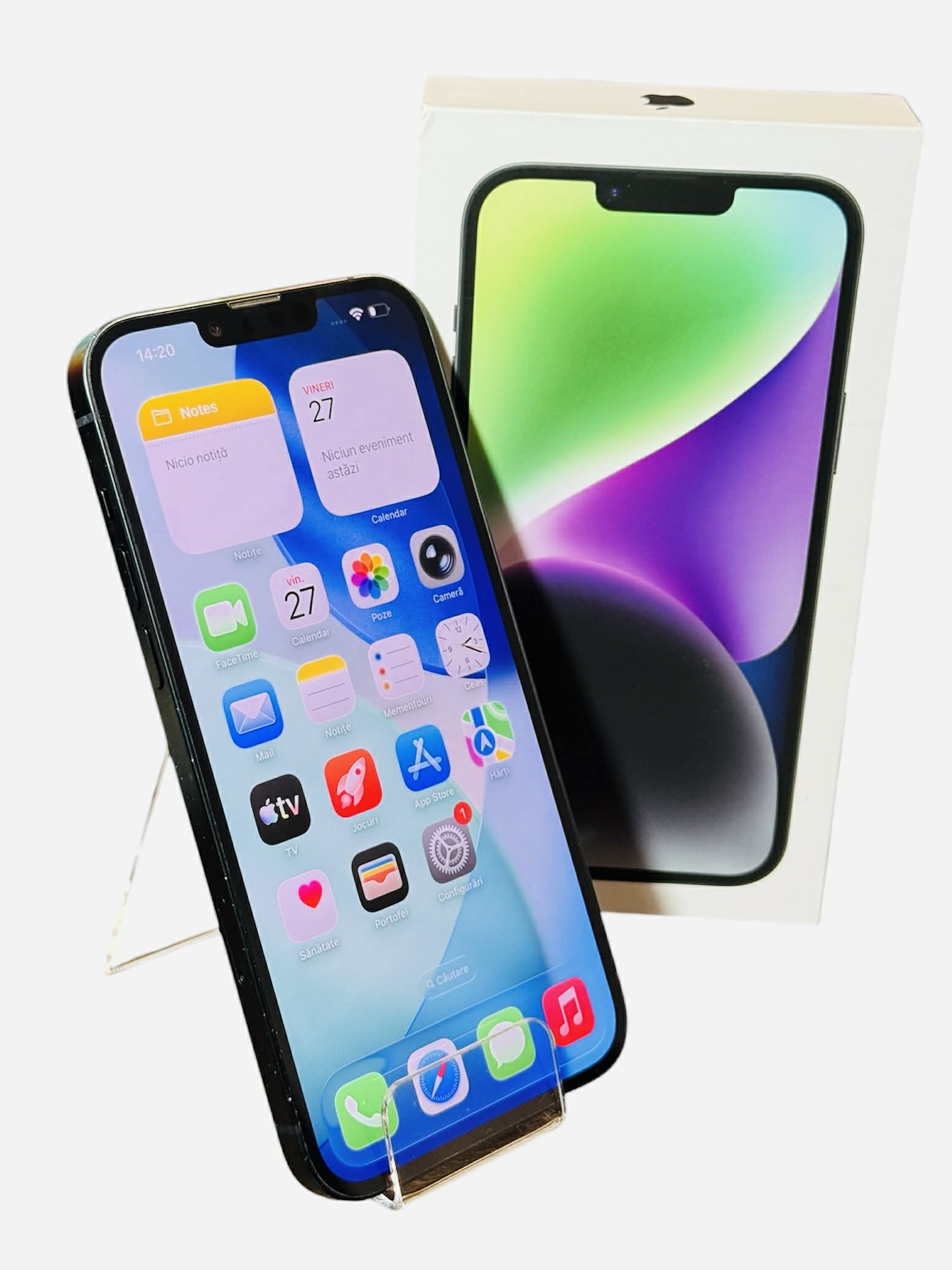 iPhone 14 Plus 128GB | Baterie 84% | Cutie & Cablu original | Preț Avantajos