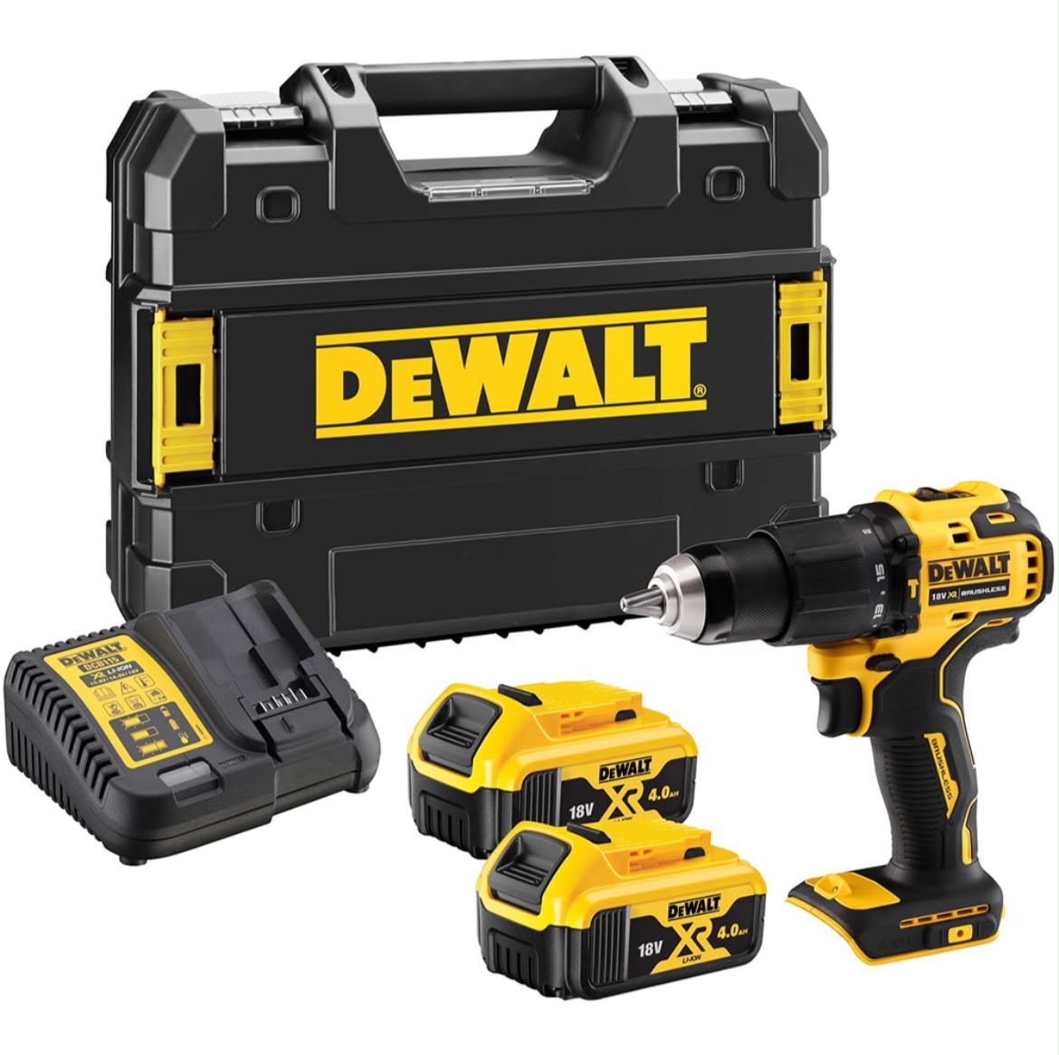 Mașină de Găurit și Înșurubat cu Percuție DeWALT DCD709M2T 18V XR Brushless – 2 x 4Ah – TSTAK | Ca Nouă