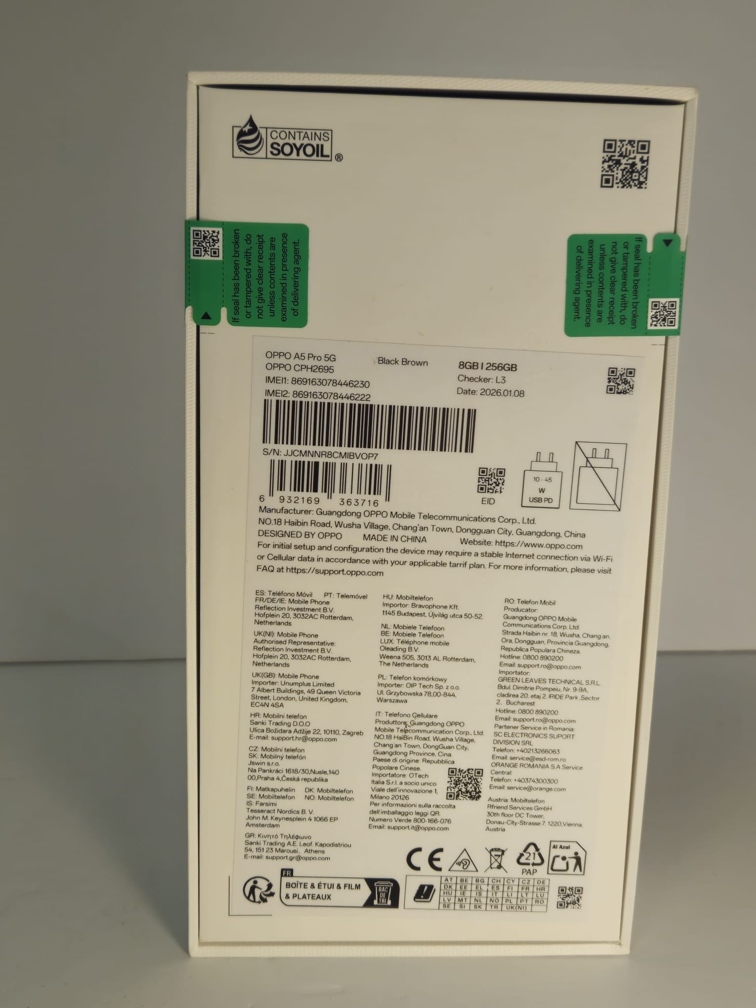 OPPO A5 Pro – 8GB RAM, 256GB Stocare