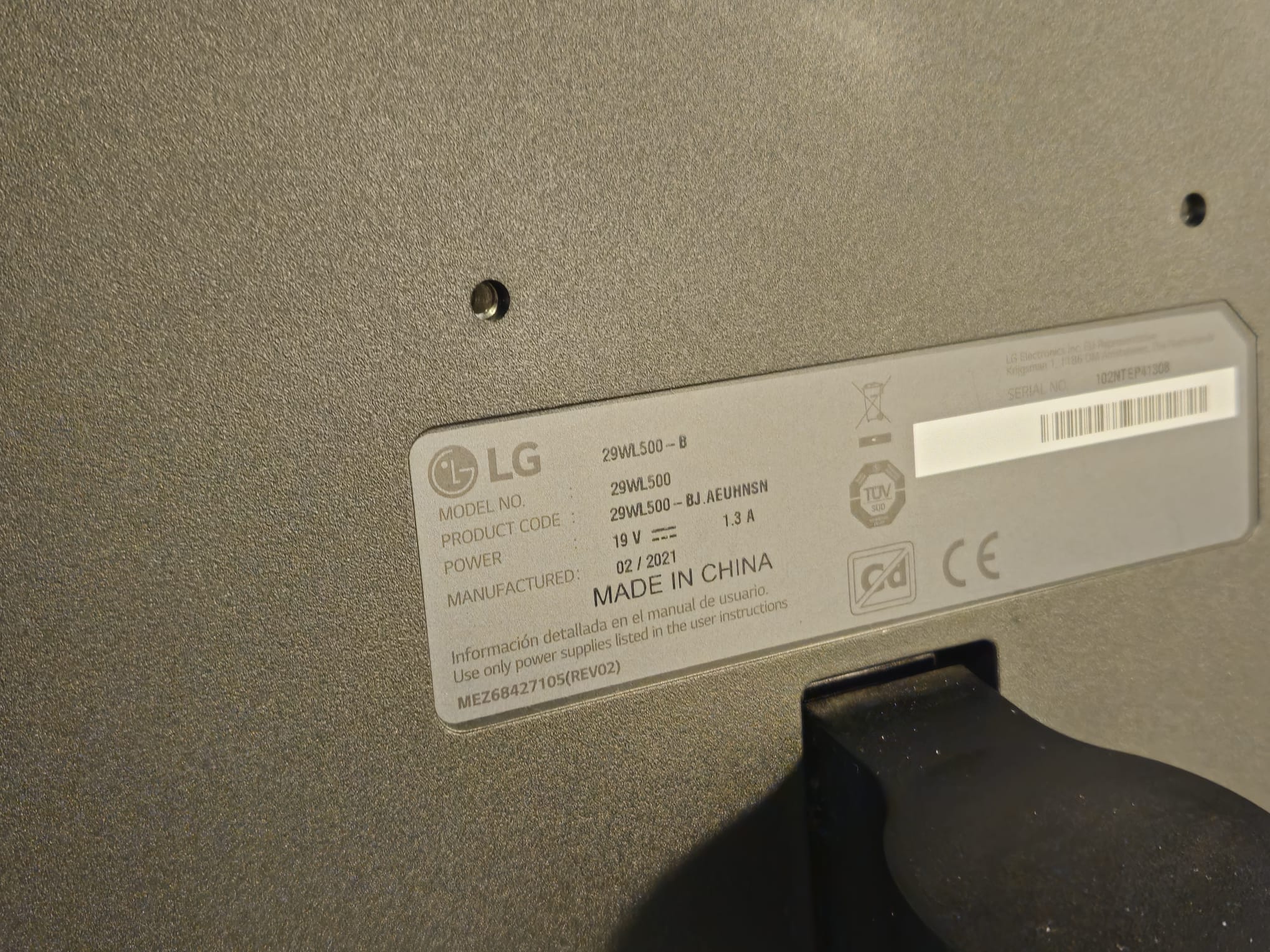Monitor LG 29WL500 UltraWide 29