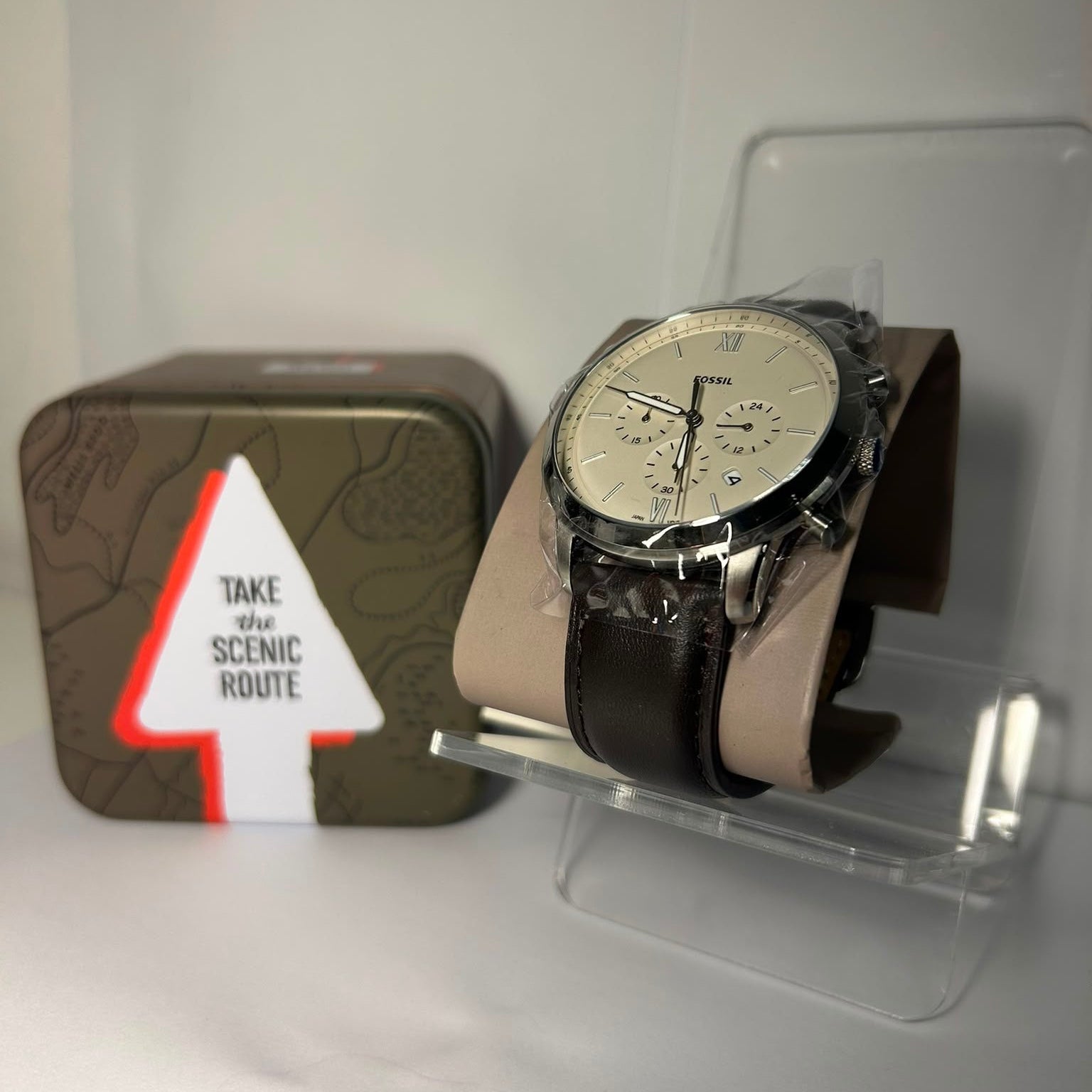 Ceas Fossil FS5380 – Curea din Piele Maro,  Ca Nou