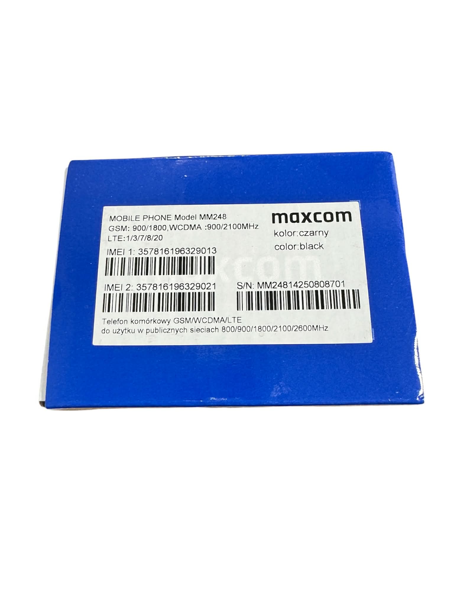 MAXCOM MM248 SIGILAT