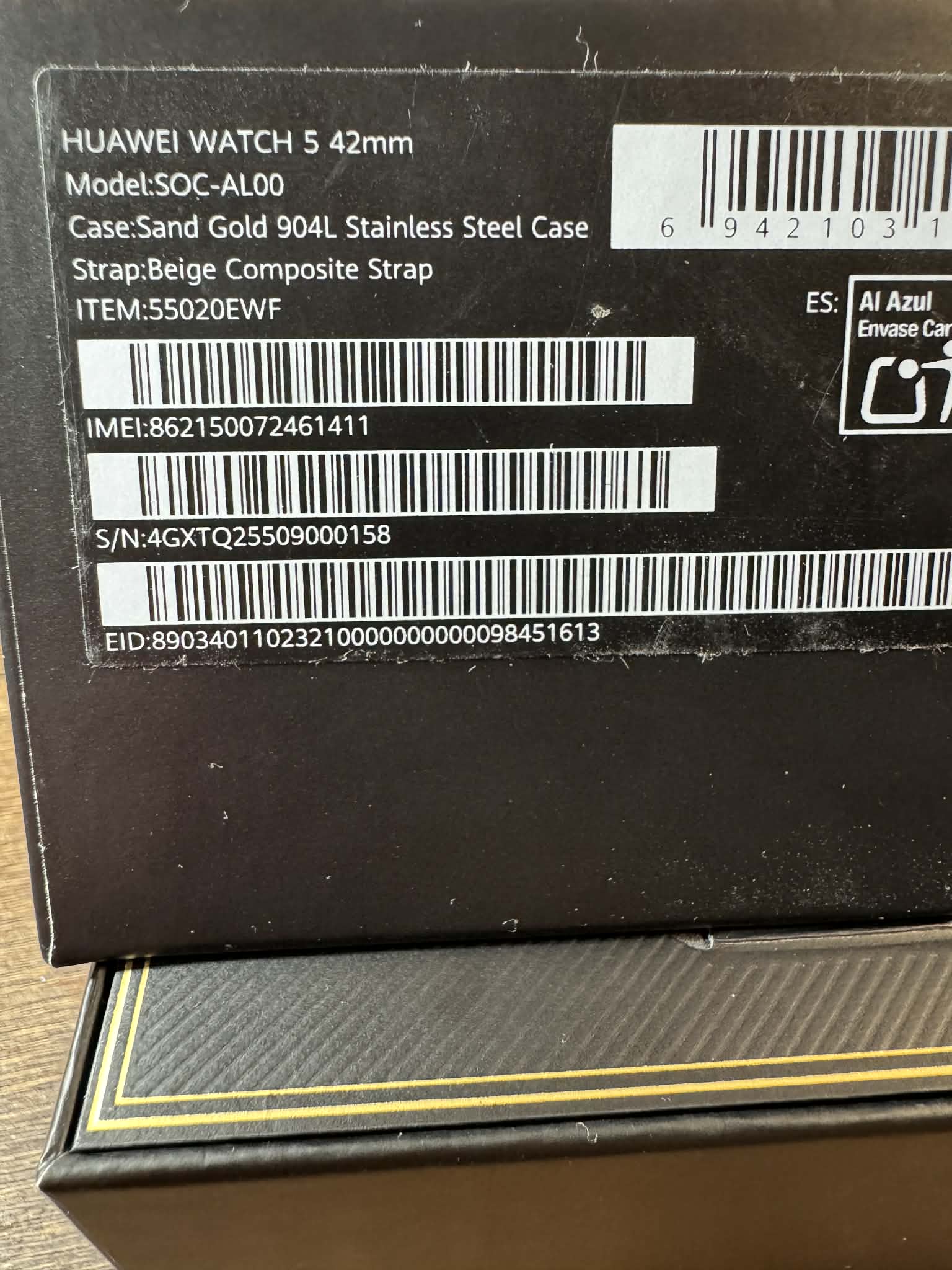 Huawei Watch 5 42mm Gold