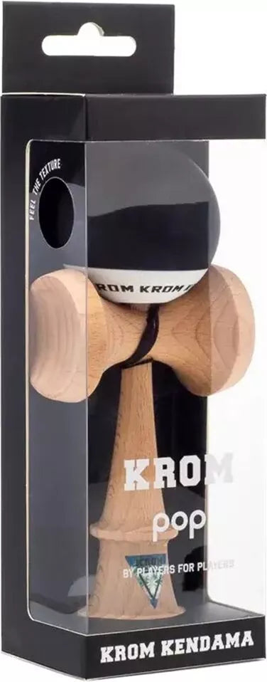 Kendama KROM POP, Lemn, Tama Black & White, Design Freestyle