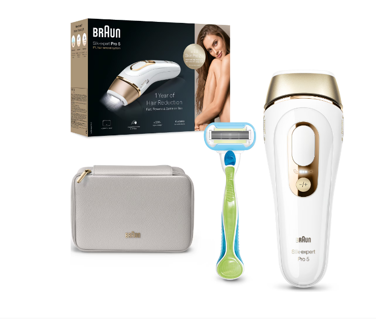 Braun Silk-expert Pro 5 PL5052 IPL Alb Auriu