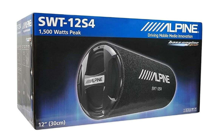 Subwoofer Auto Alpine SWT-12S4 12" + Amplificator Alpine BBX-T600 – Pachet Audio Auto Complet