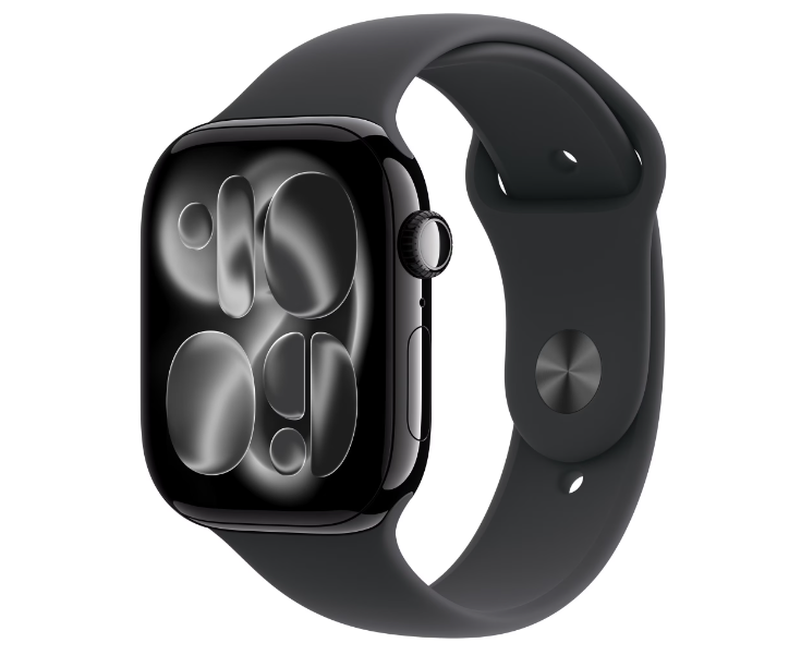 Smartwatch Apple Watch Series 11 GPS, Carcasă Jet Black Aluminium, 46mm
