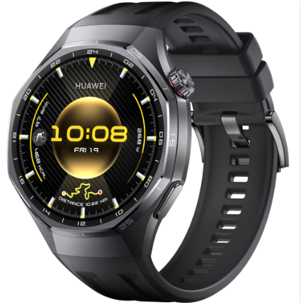 Smartwatch HUAWEI Watch GT 6 Pro, 46mm, GPS, Android/iOS, Black Fluoroelastomer Strap