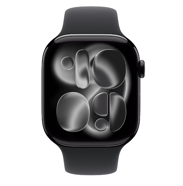 Smartwatch Apple Watch Series 11 GPS, Carcasă Jet Black Aluminium, 46mm
