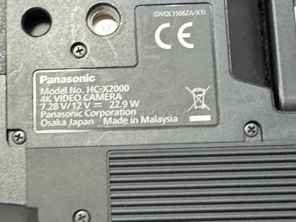 Camera video profesionala 4K 60p mobila  HC-X2000 PANASONIC