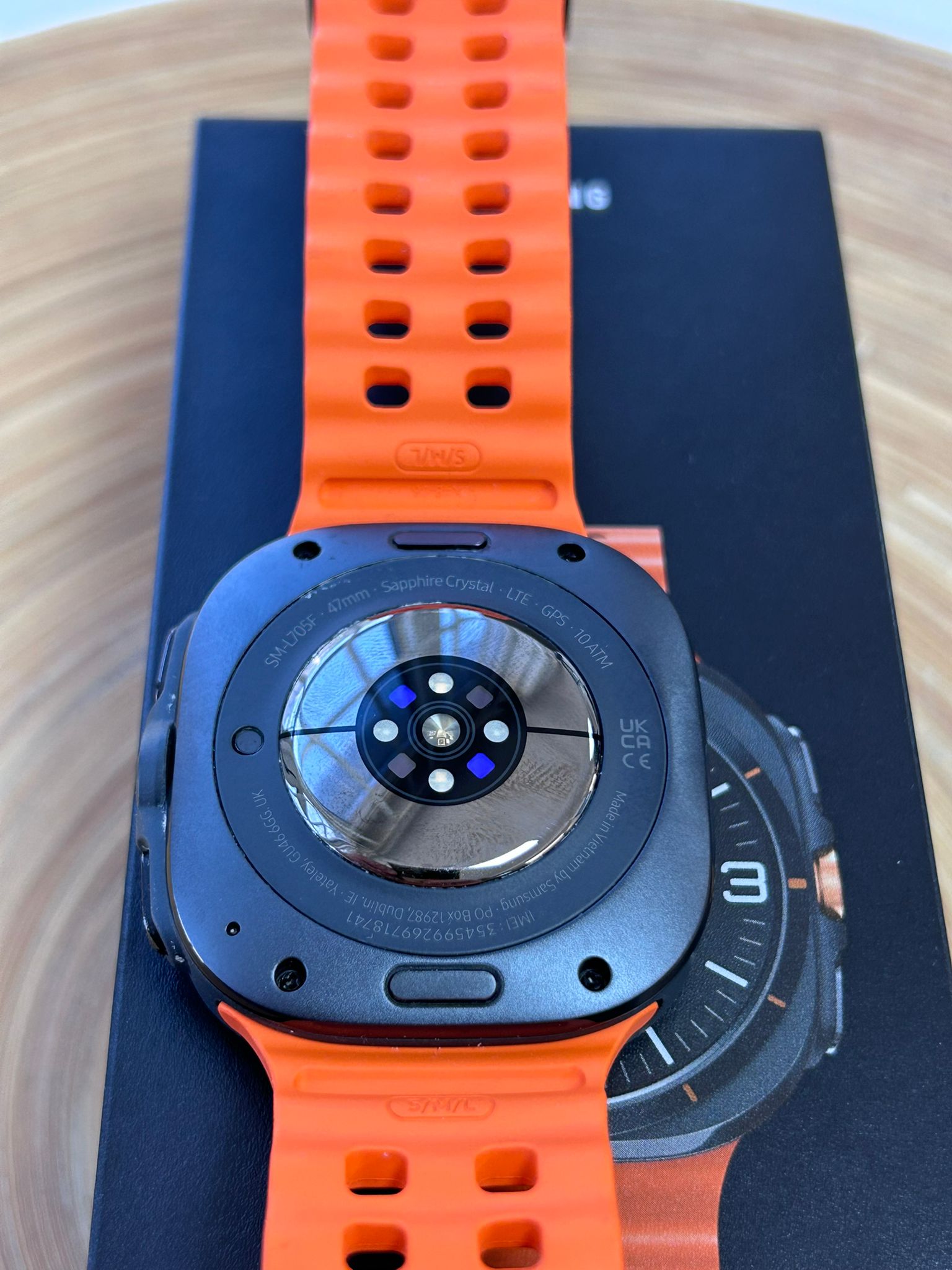 Samsung Galaxy Watch Ultra SM-L705F – Curea Portocalie, Smartwatch Premium, GPS, LTE