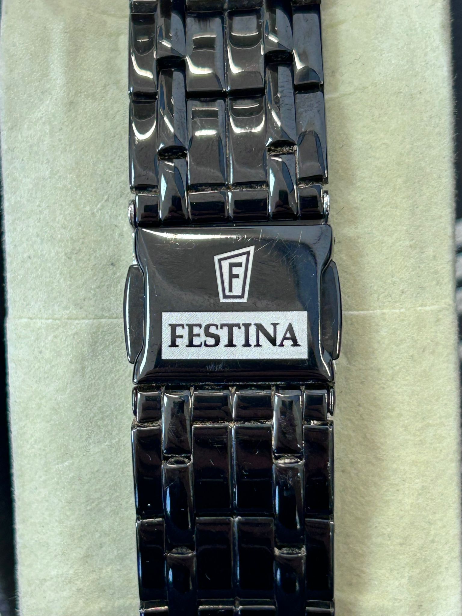 Ceas Festina F20344 Tachymeter Cronograf Bărbați – Negru |