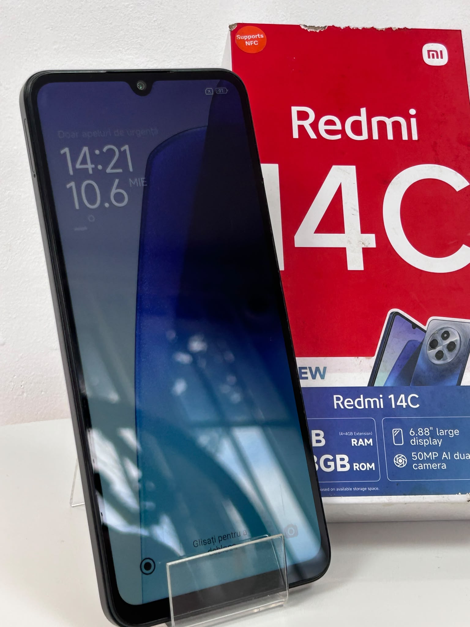 Xiaomi Redmi 14C Black 128GB 8GB RAM – Smartphone Modern și Fiabil