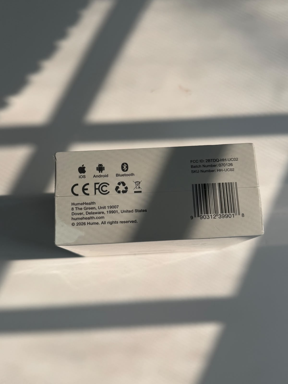 Brățară Fitness Hume Health Hume Band 2.0 HH-UC02, Bluetooth, iOS & Android, Black