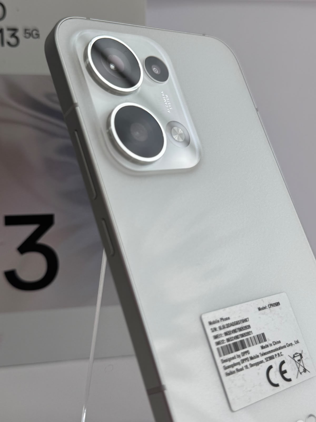 Telefon OPPO Reno13 5G, 256GB, 8GB RAM, Dual SIM, Plume White