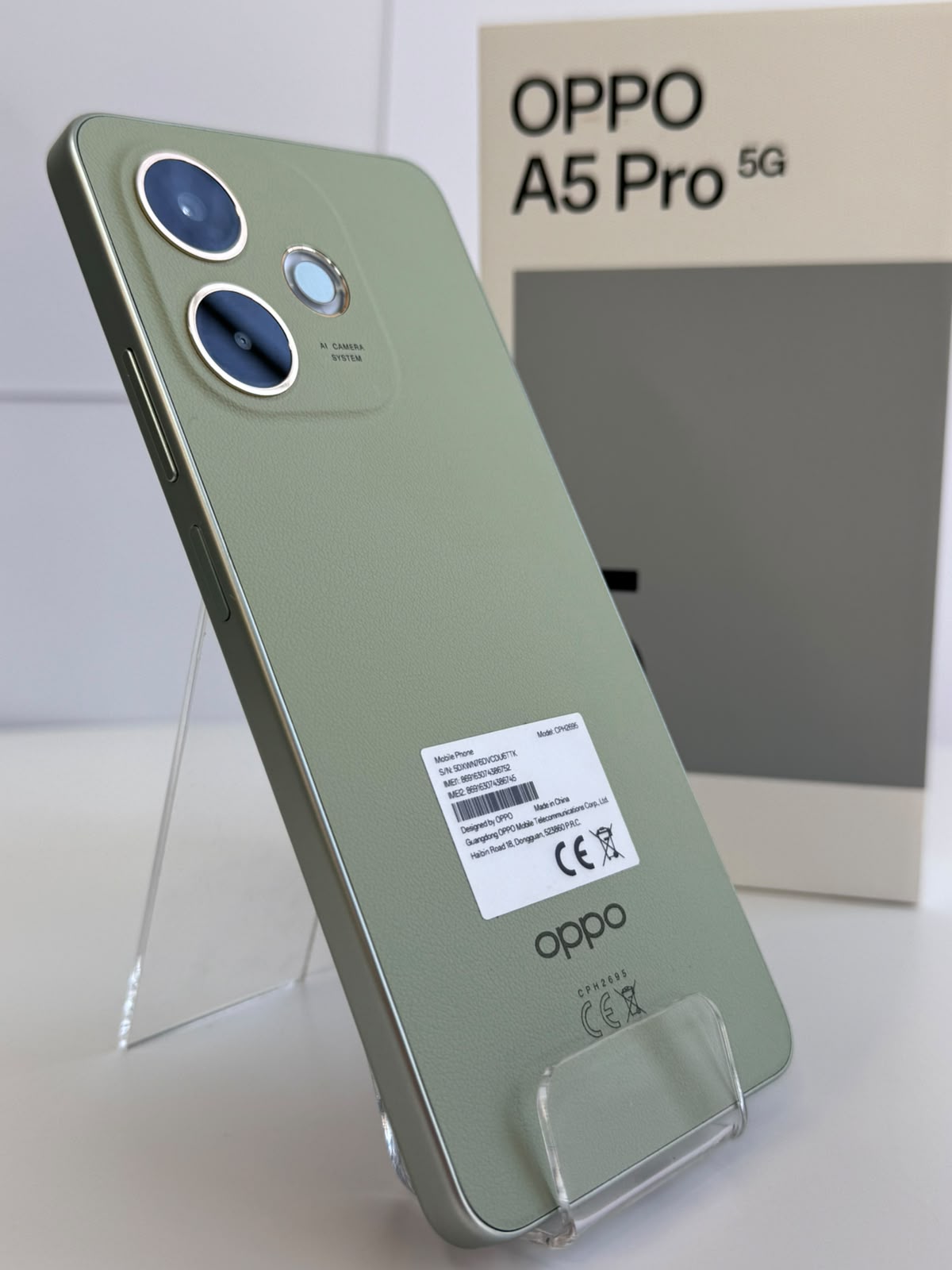 Telefon OPPO A5 Pro 5G, 256GB, 8GB RAM, Dual SIM, Olive Green