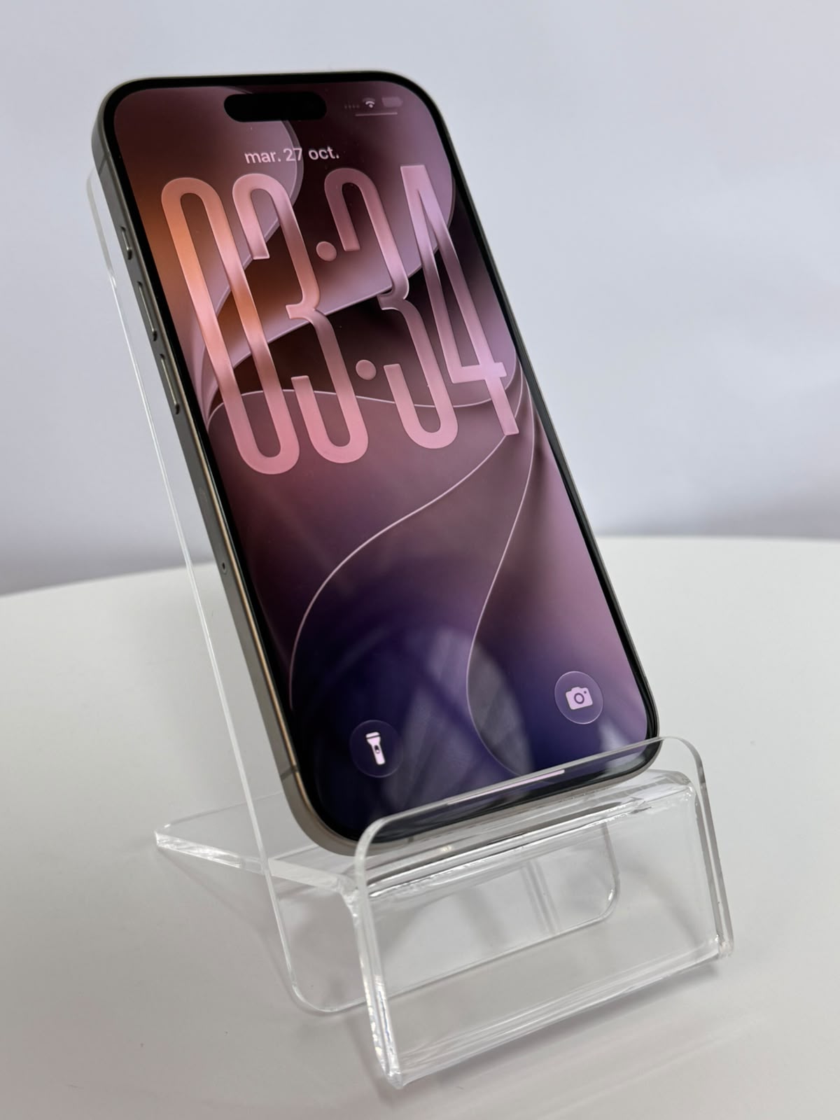 Apple iPhone 15 Pro, 128GB, Natural Titanium, 5G, Ecran OLED 6,1”, Procesor A17 Pro