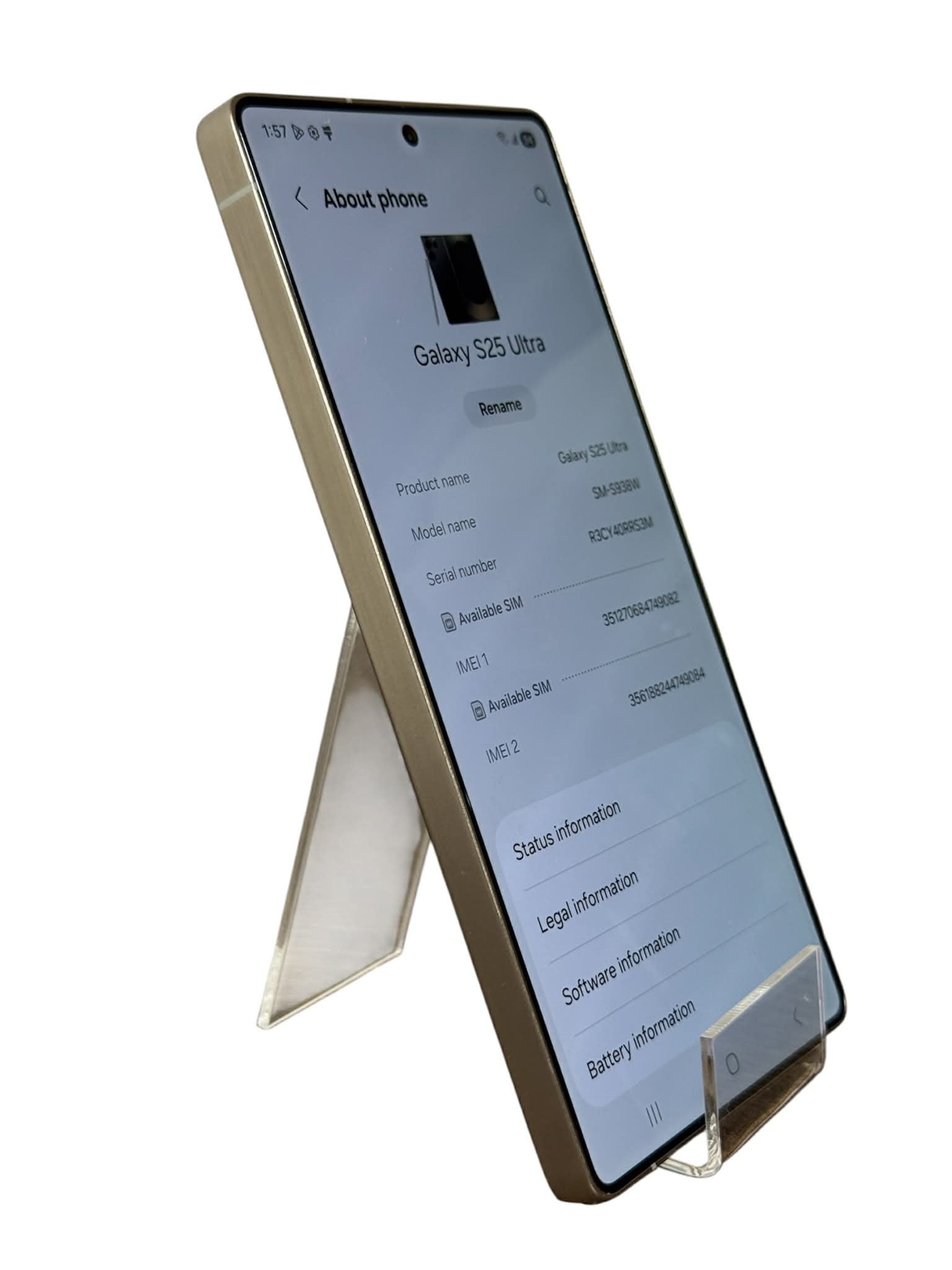 SAMSUNG S25 ULTRA 256 GB BLACK