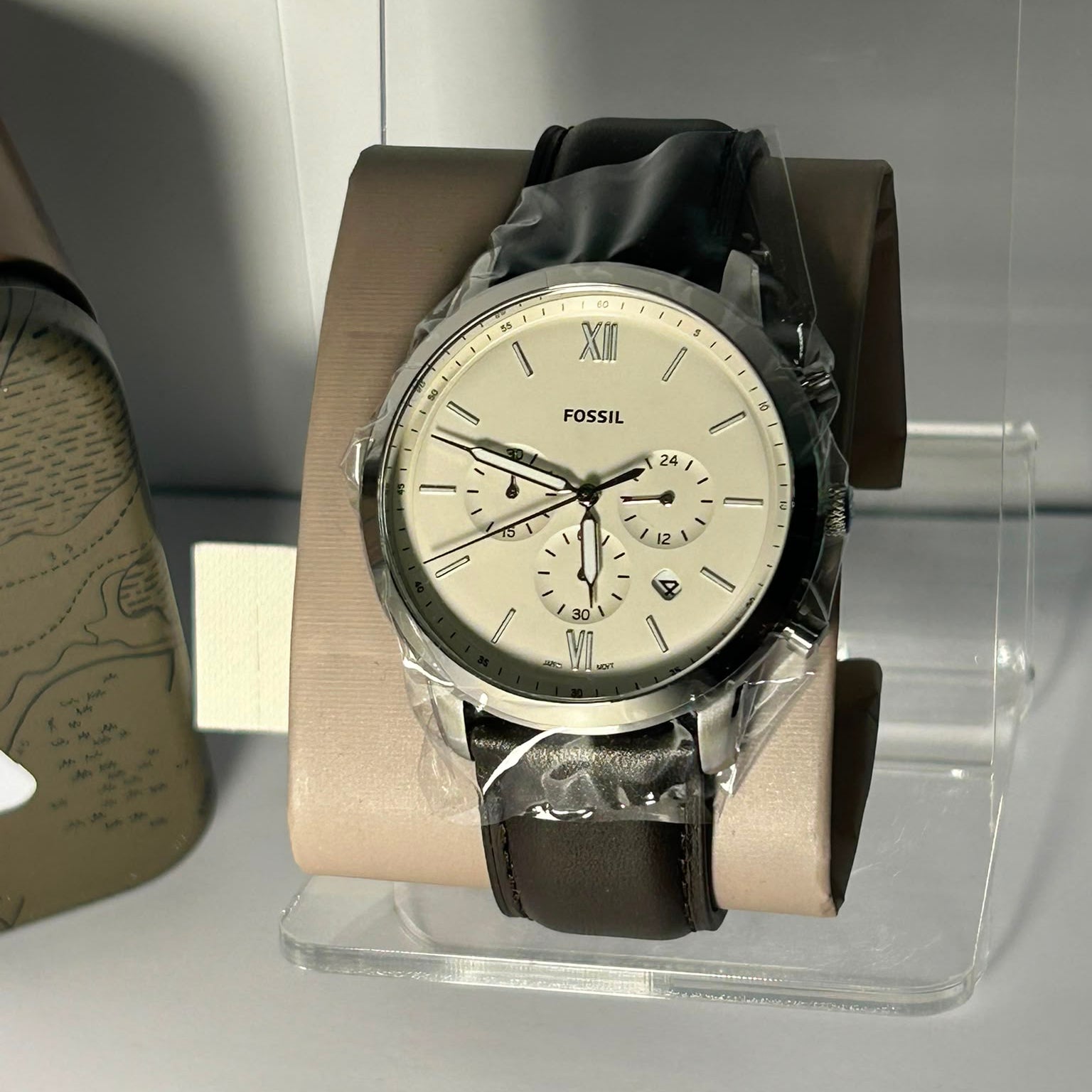 Ceas Fossil FS5380 – Curea din Piele Maro,  Ca Nou