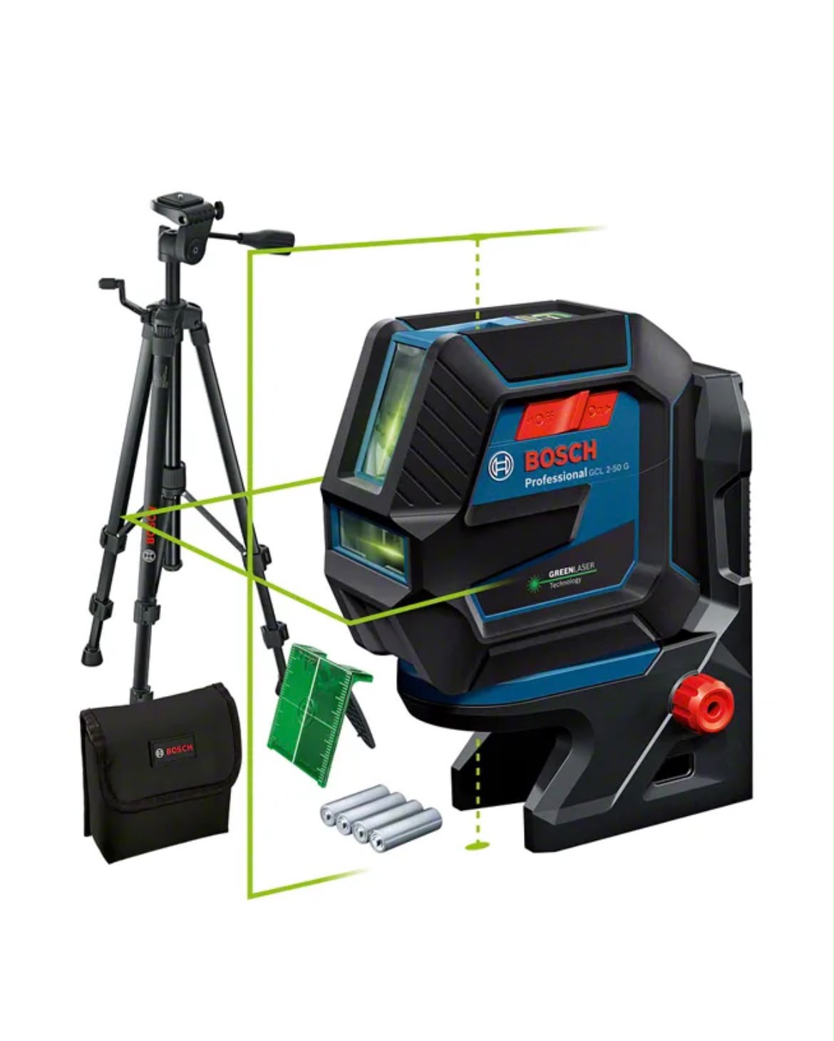 Nivelă Laser Bosch Professional GCL 2-50 C + Trepied BT 150 – CA NOU