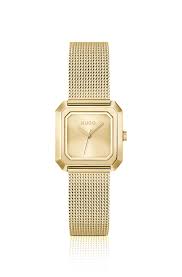 Ceas Dama Hugo Boss Hazel Gold-Tone Square