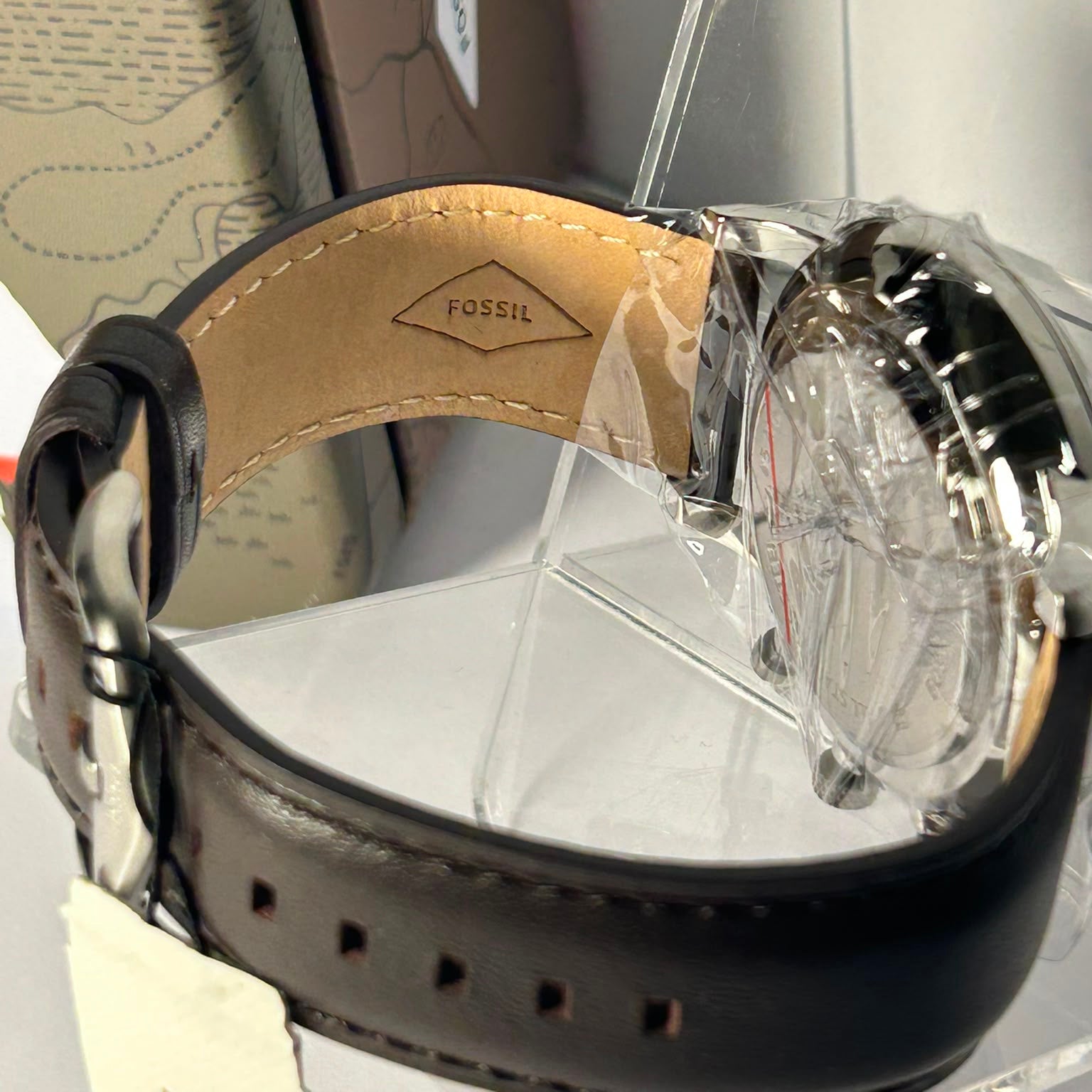 Ceas Fossil FS5380 – Curea din Piele Maro,  Ca Nou