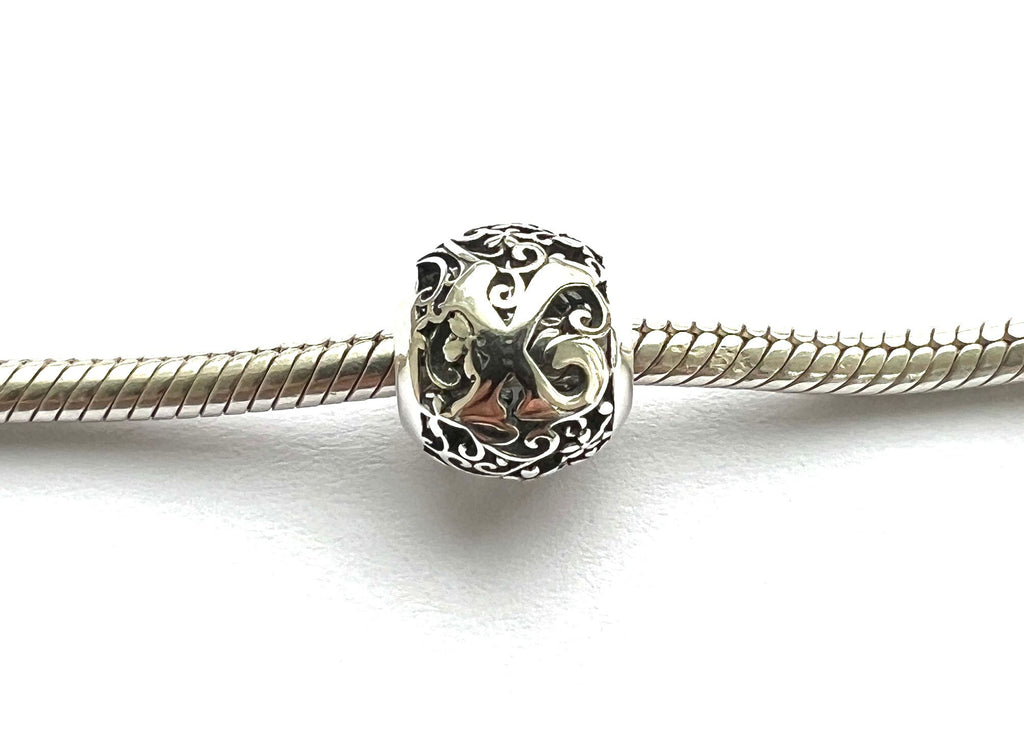 CHARM BRATARA ARGINT 925 CU LITERA X